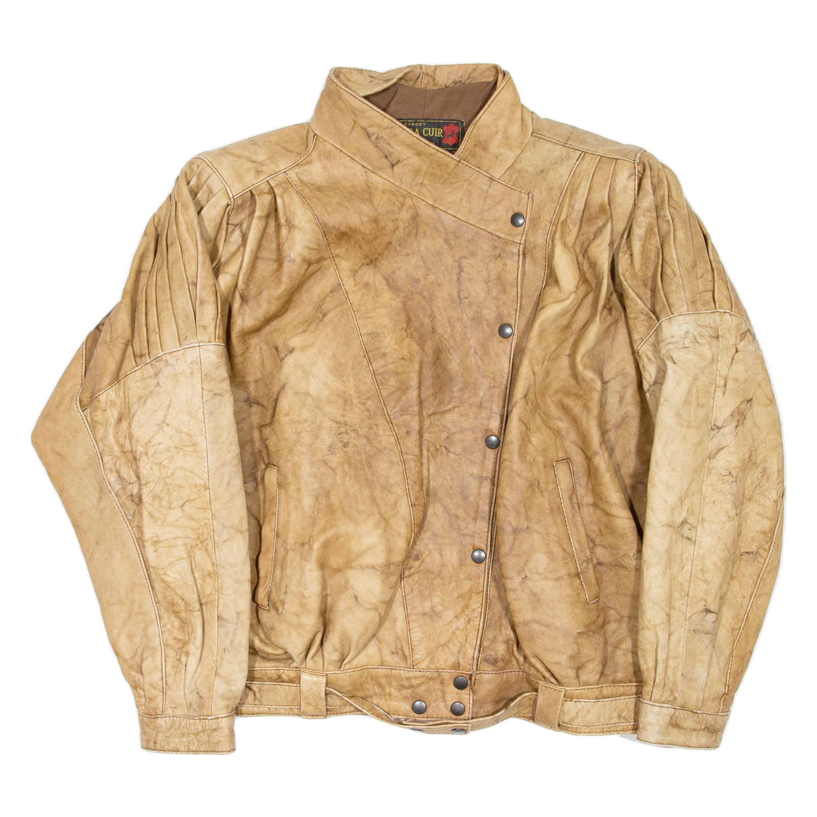 AMARA CUIR Womens Jacket Brown Faux Leather L Refurbished - N/A refurbished available on Cerqular