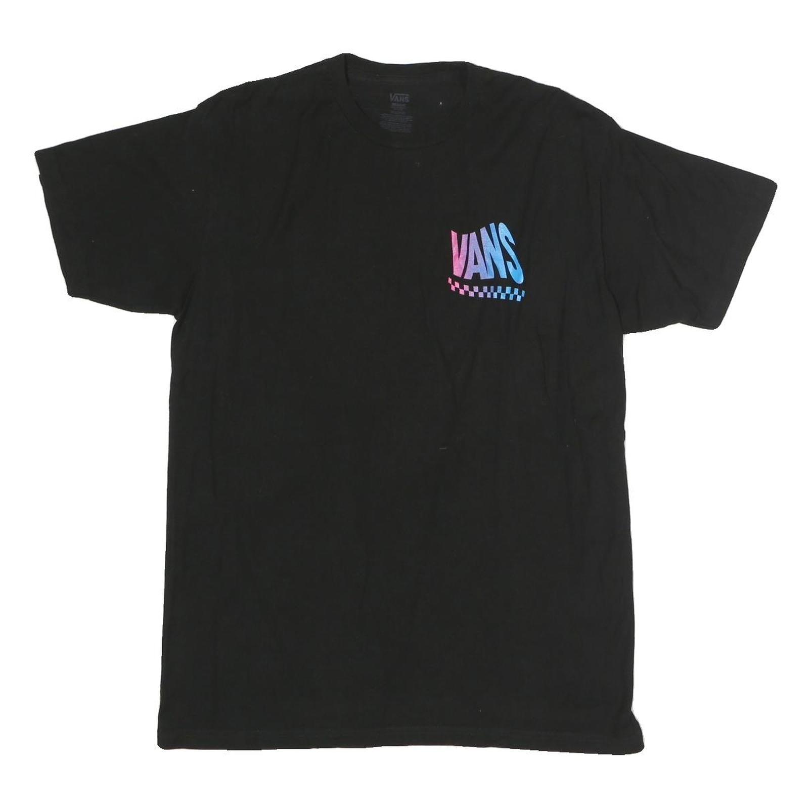 VANS Mens Black Blue Off The Wall Graphic T-Shirt M Crew Neck Short Sleeve Refurbished - N/A refurbished available on Cerqular