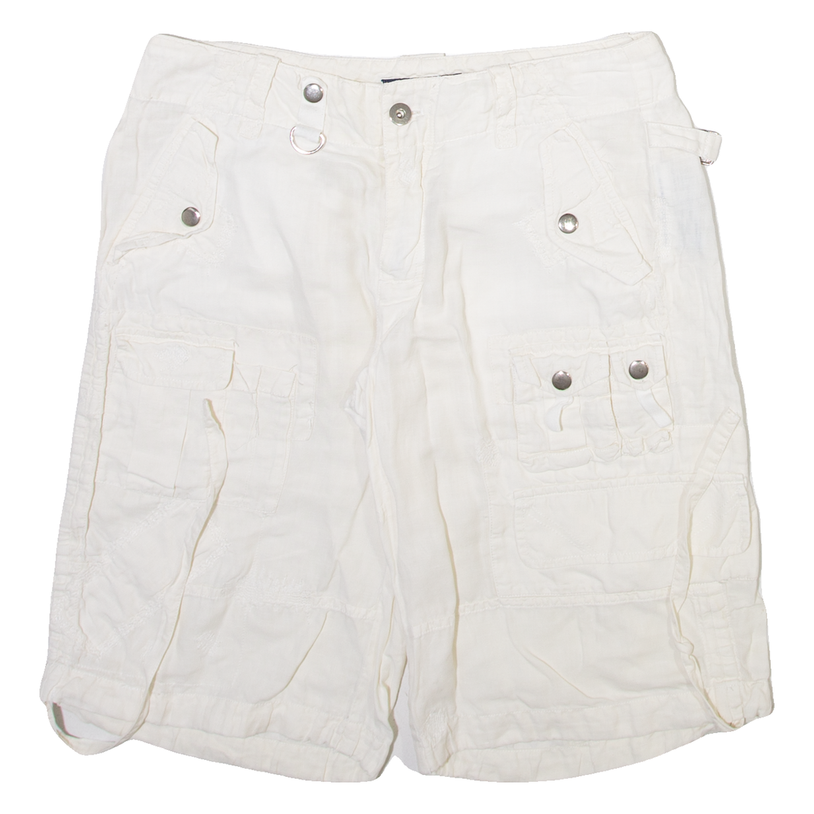 RALPH LAUREN Womens Cargo Shorts White M W30 Refurbished - N/A refurbished available on Cerqular