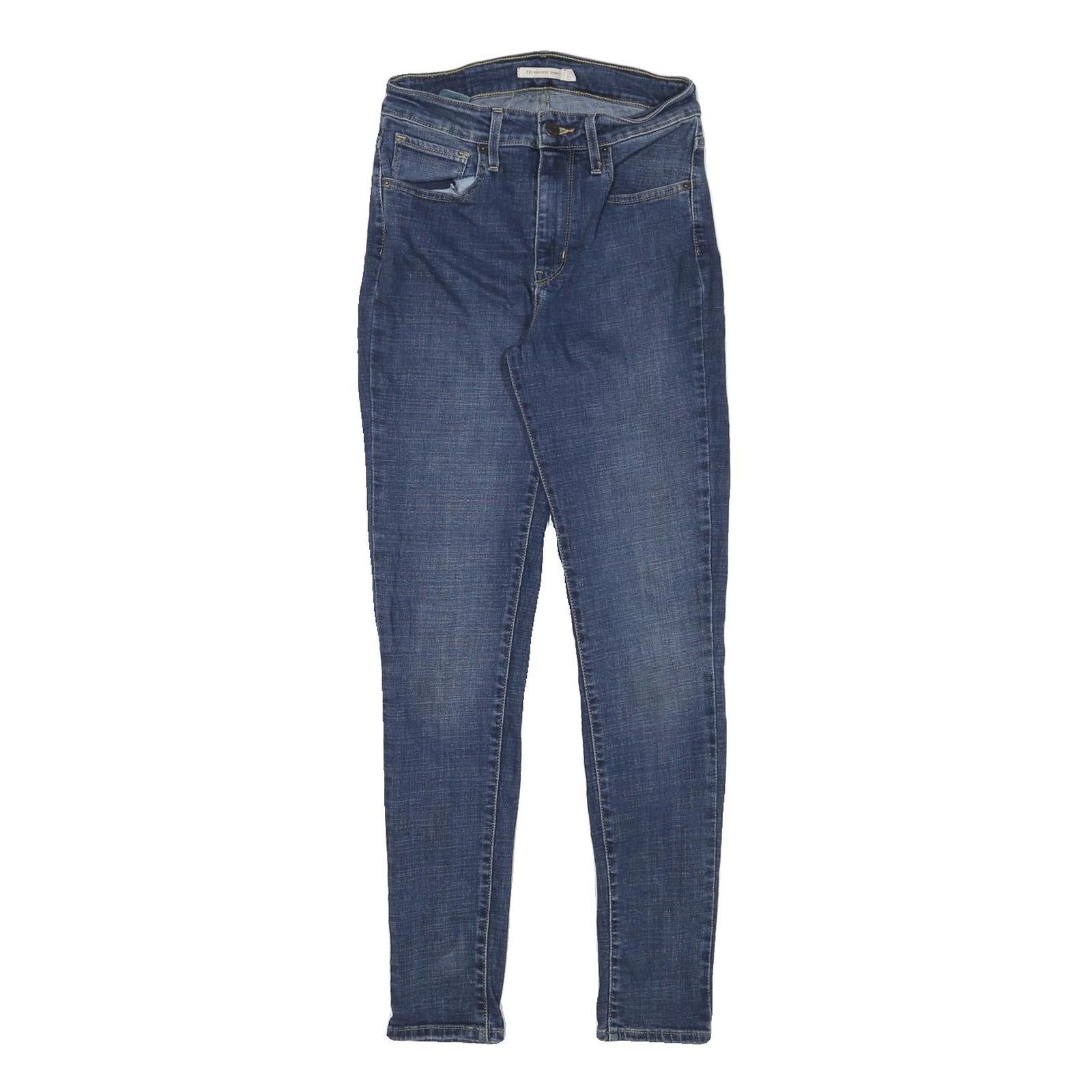 LEVI'S Womens Slim Blue Denim Jeans W24 L28 Classic Zip Pockets Skinny Refurbished - N/A refurbished available on Cerqular