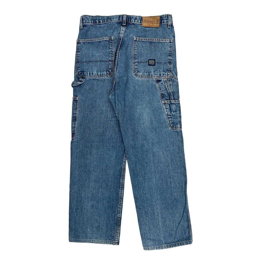 Nautica Carpenter Jeans - 32W 30L Blue Cotton Refurbished - Thrifted (note: this is a term often used to describe second- refurbished available on Cerqular