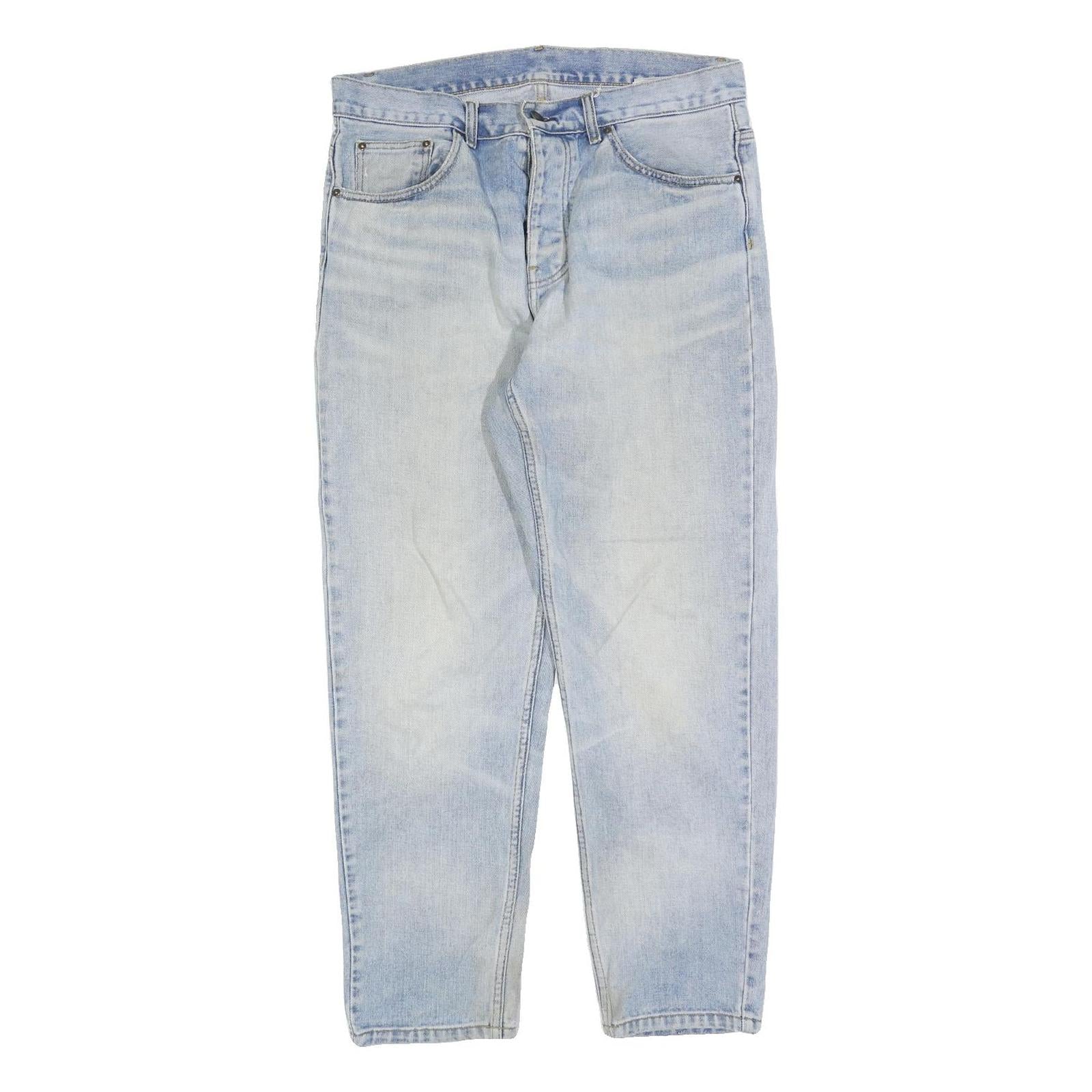 CARHARTT Mens Jeans Blue Regular Straight Denim Light W32 L30 Workwear Durable Refurbished - N/A refurbished available on Cerqular