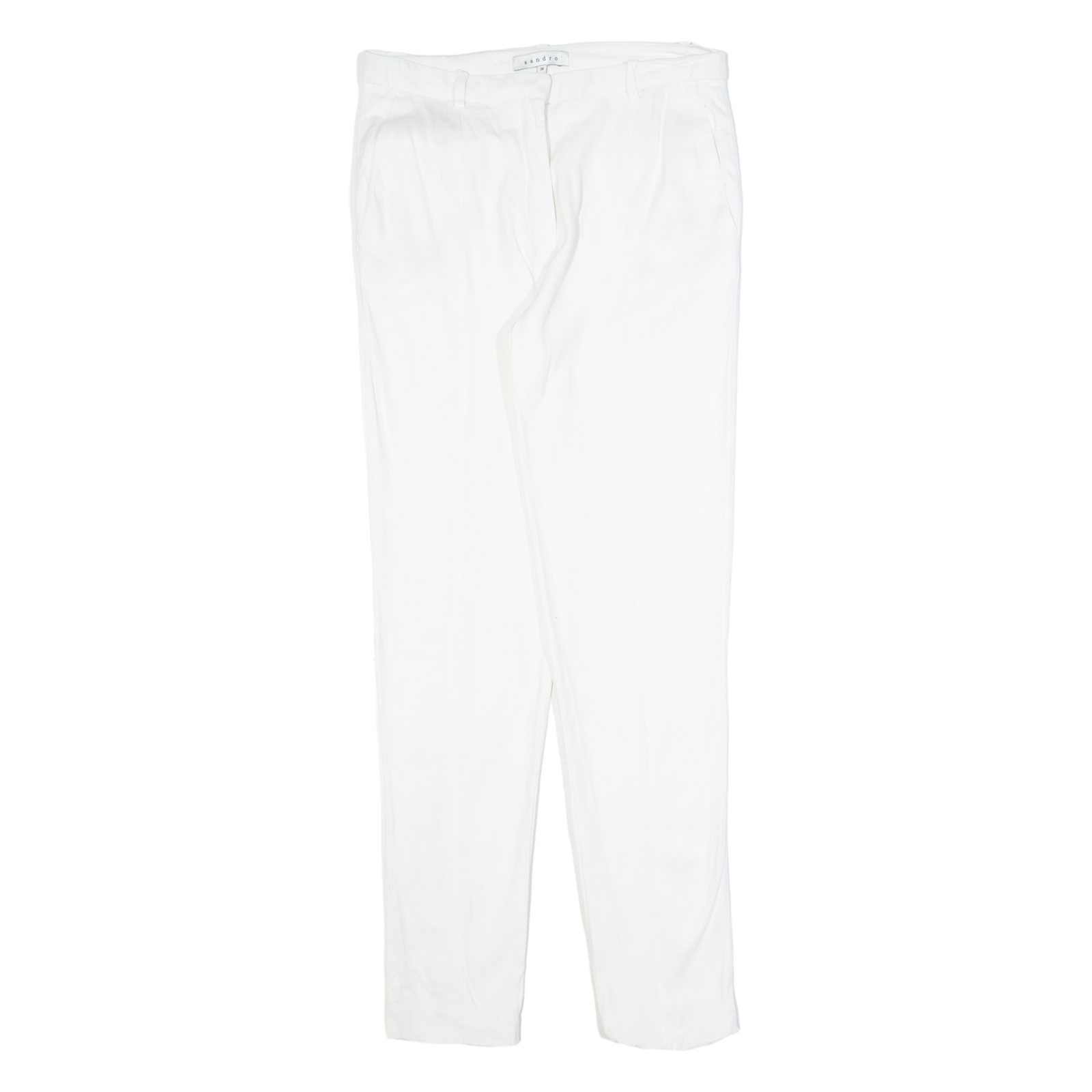 Buy SANDRO Womens Trousers White Slim Skinny Viscose W28 L30 Refurbished - $58.49 SANDRO Womens Trousers White Slim Skinny Viscose W28 L30 Refurbished - N/A refurbished available on Cerqular