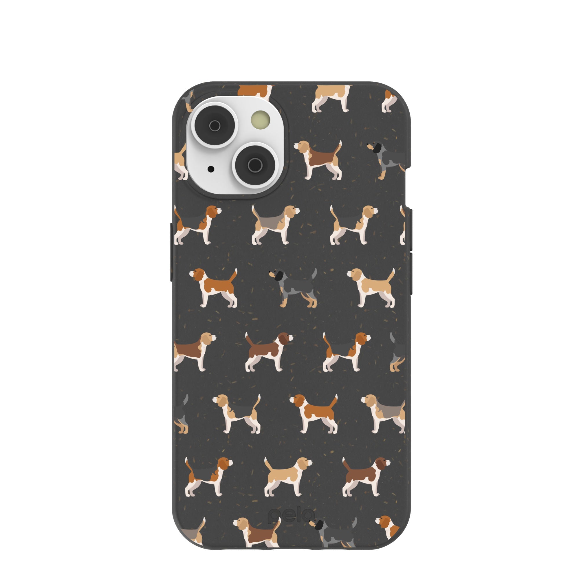 Black Beagle Buds iPhone 14/16e Case Refurbished - Pela Case refurbished available on Cerqular