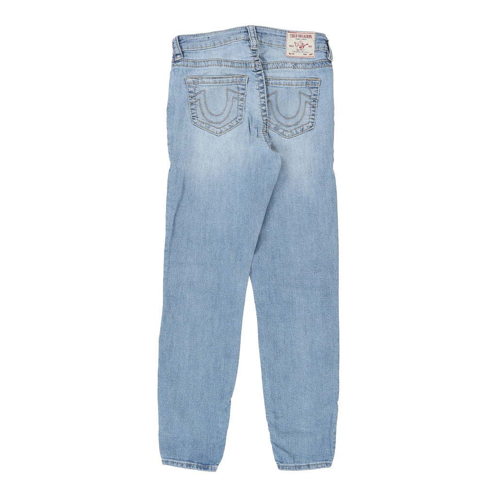 Halle Mid Rise Super Skinny True Religion Skinny Jeans - 28W UK 8 Blue Cotton Refurbished - Thrifted (note: this is a term often used to describe second- refurbished available on Cerqular