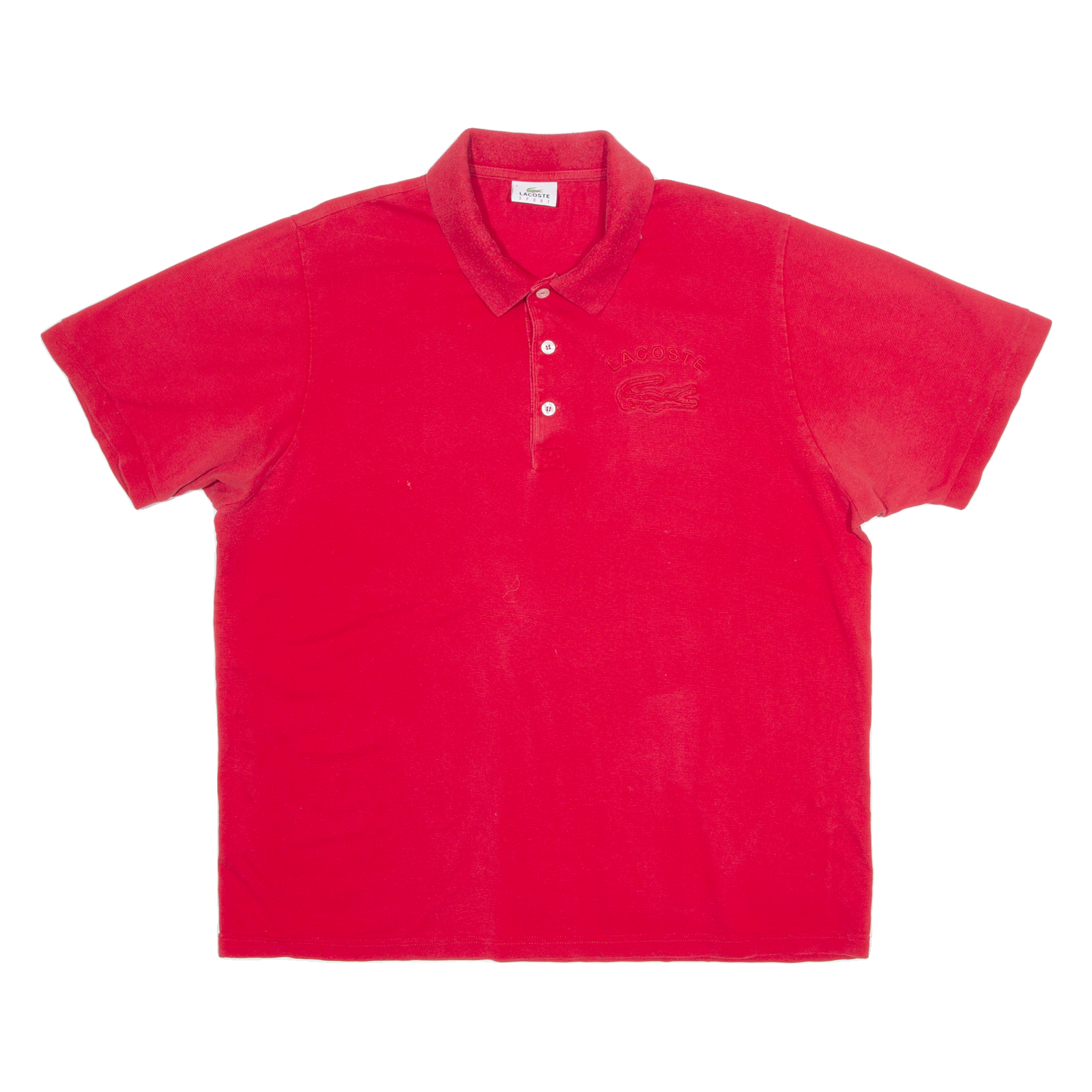 LACOSTE Mens Polo Shirt Red 2XL Refurbished - N/A refurbished available on Cerqular