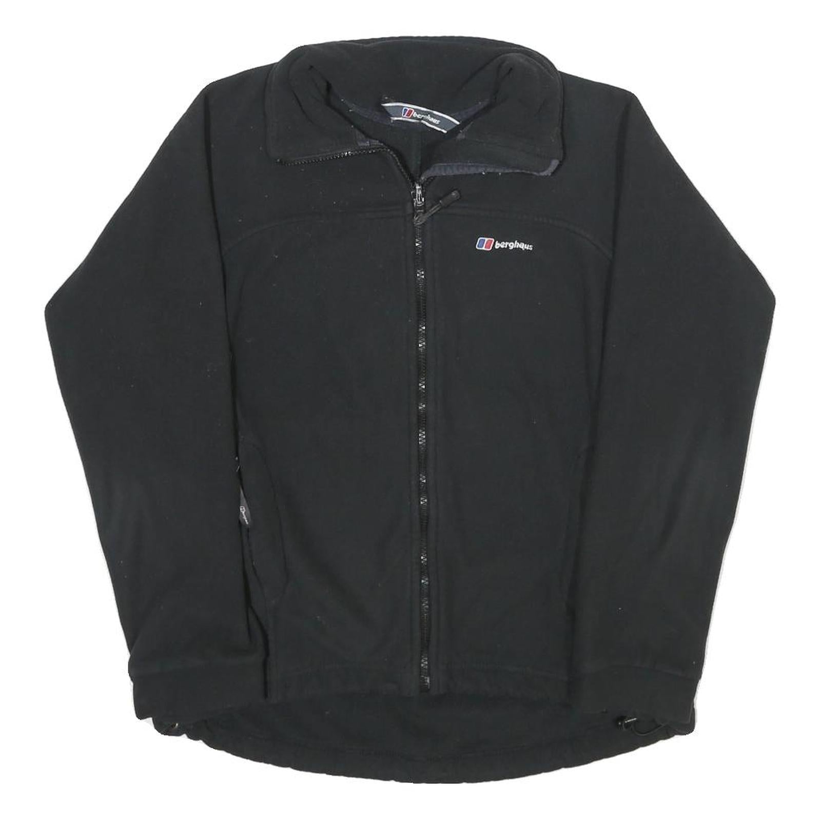BERGHAUS Womens Black Outdoor Jacket M Polyester Zip Plain Small Logo Refurbished - N/A refurbished available on Cerqular