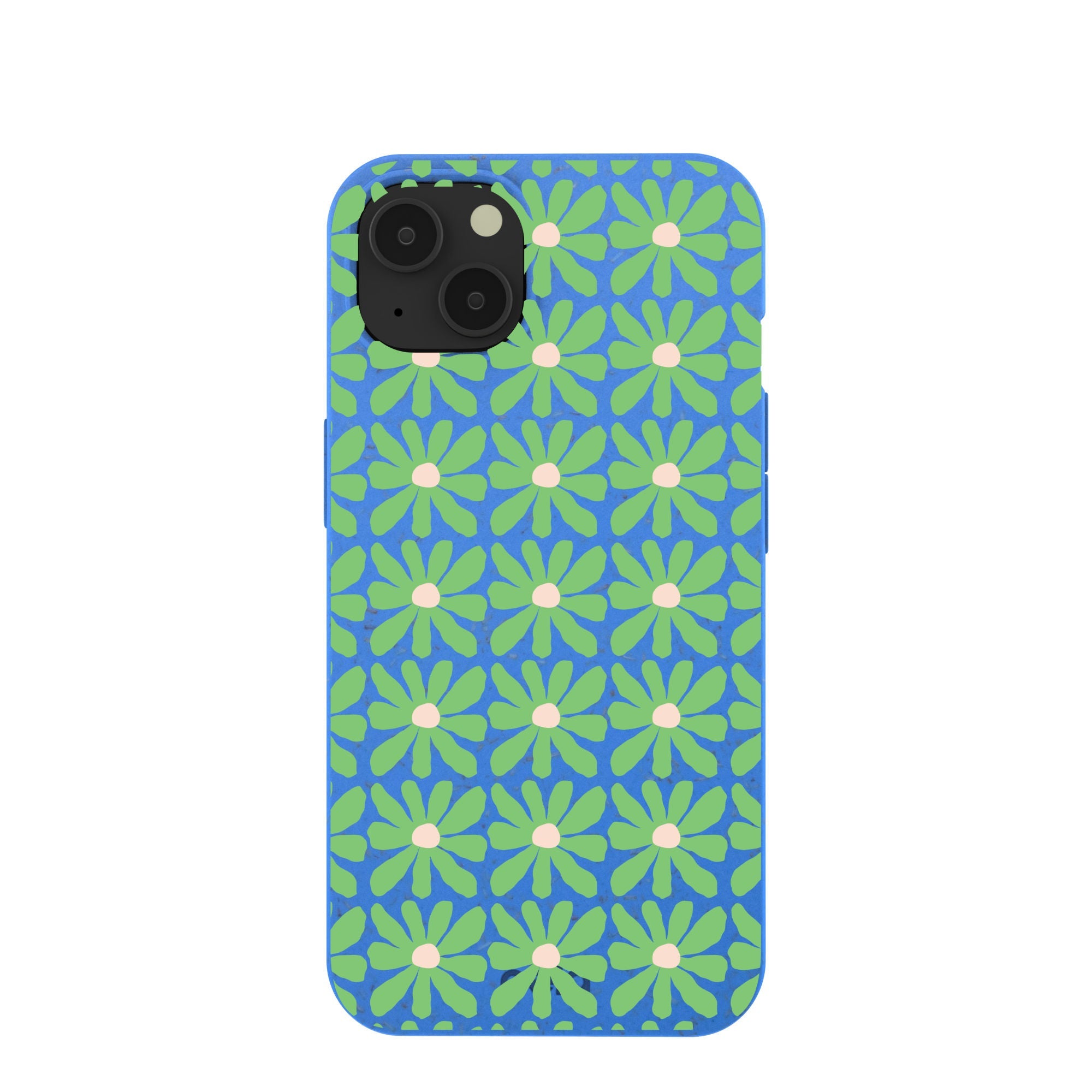 Buy Electric Blue Flower Child iPhone 13 Case Refurbished - $65.00 Electric Blue Flower Child iPhone 13 Case Refurbished - Pela Case refurbished available on Cerqular
