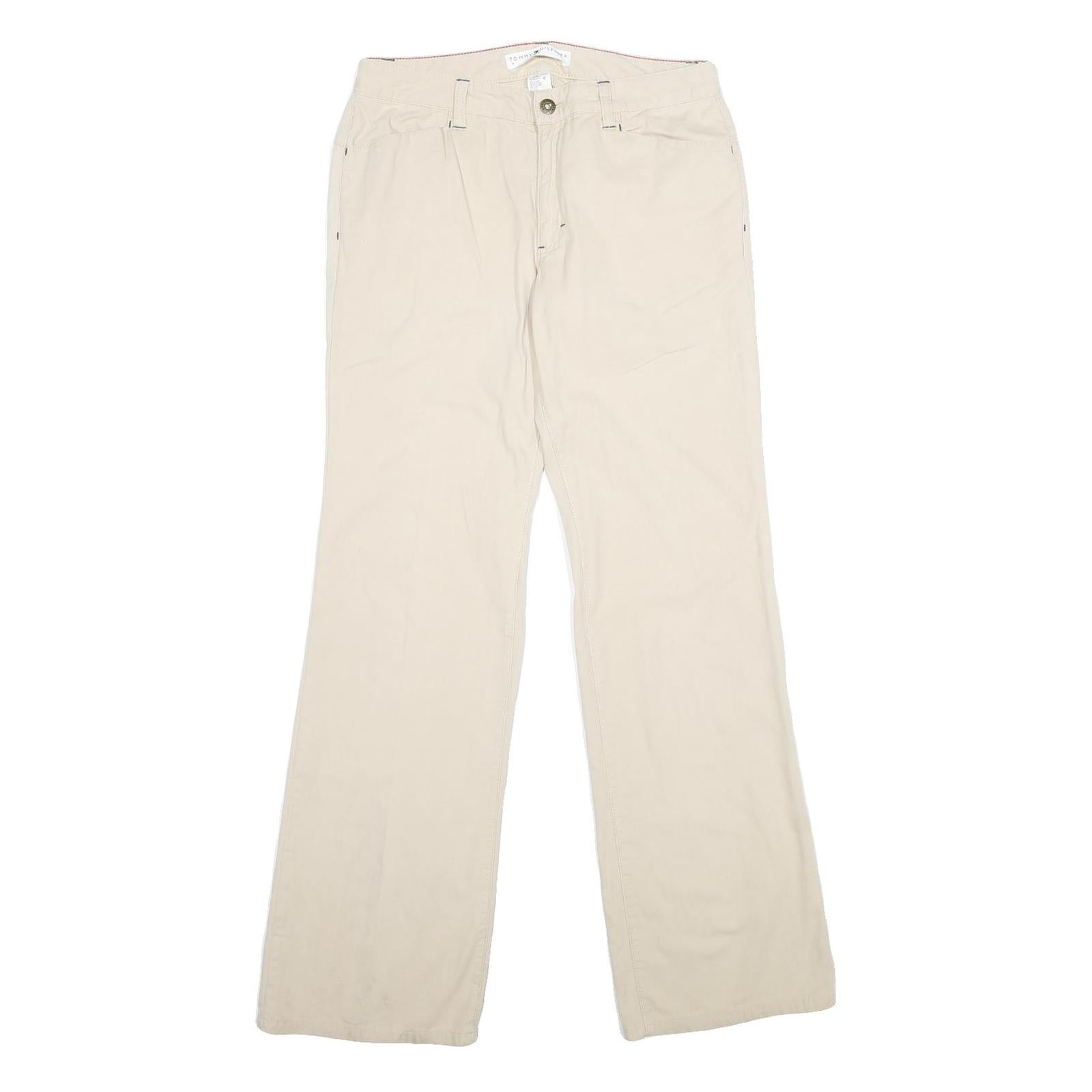 Buy TOMMY HILFIGER Womens Beige Cotton Blend Regular Fit Straight Trousers W30 L33 Refurbished - $41.59 TOMMY HILFIGER Womens Beige Cotton Blend Regular Fit Straight Trousers W30 L33 Refurbished - N/A refurbished available on Cerqular