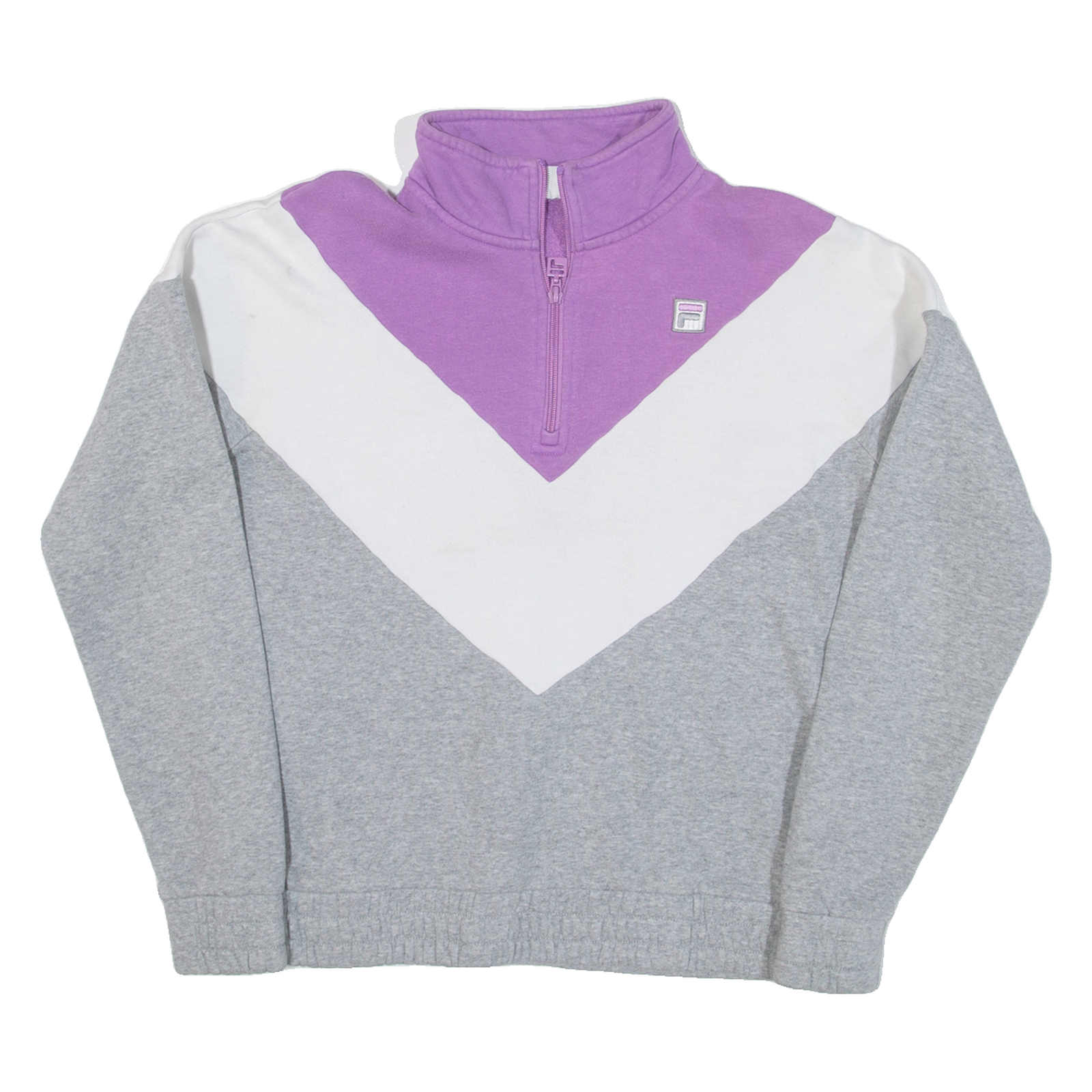 FILA Womens Sweatshirt Grey 1/4 Zip M Refurbished - N/A refurbished available on Cerqular
