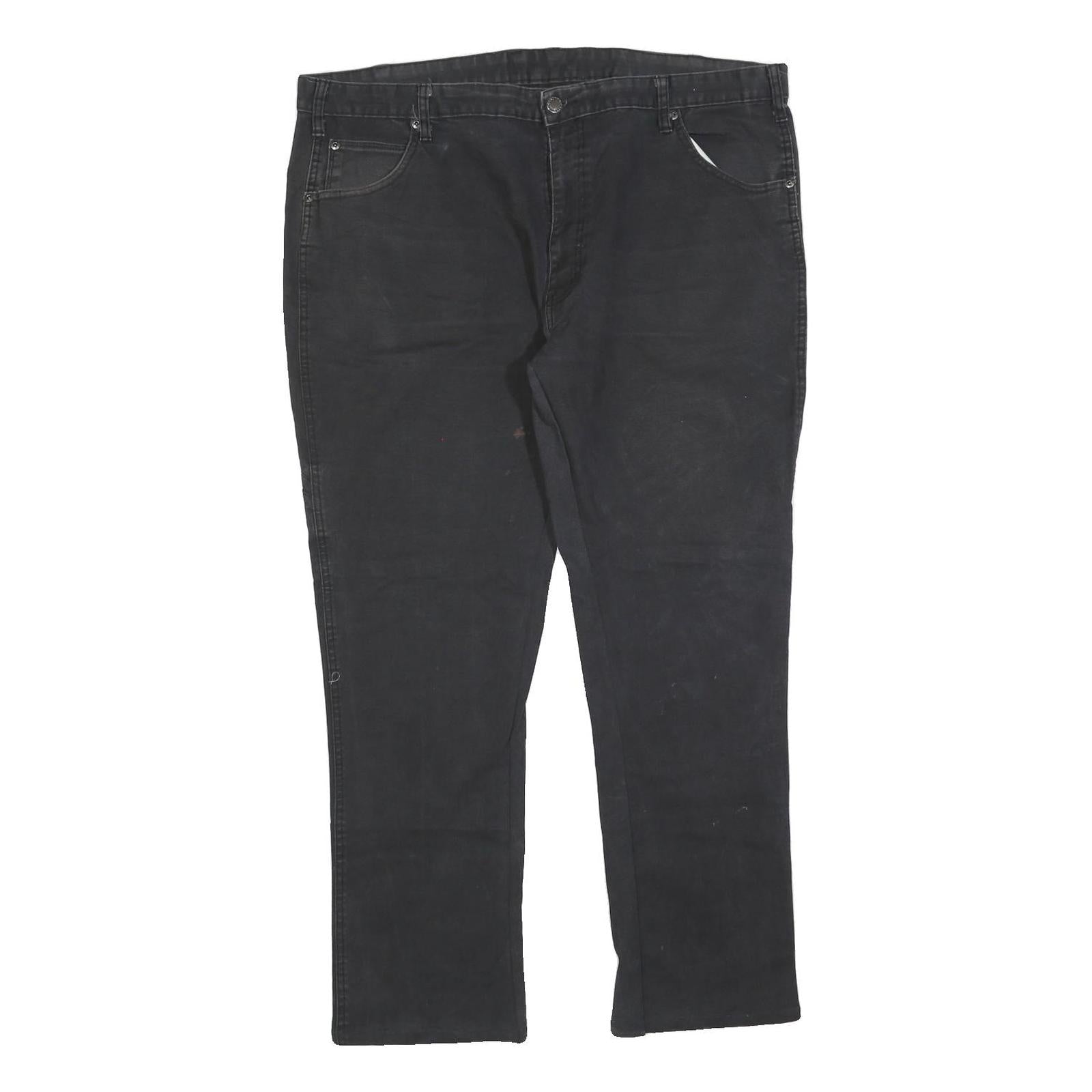 DICKIES Mens Regular Black Cotton Blend Denim Jeans W40 L30 Workwear Zip Closure Refurbished - N/A refurbished available on Cerqular