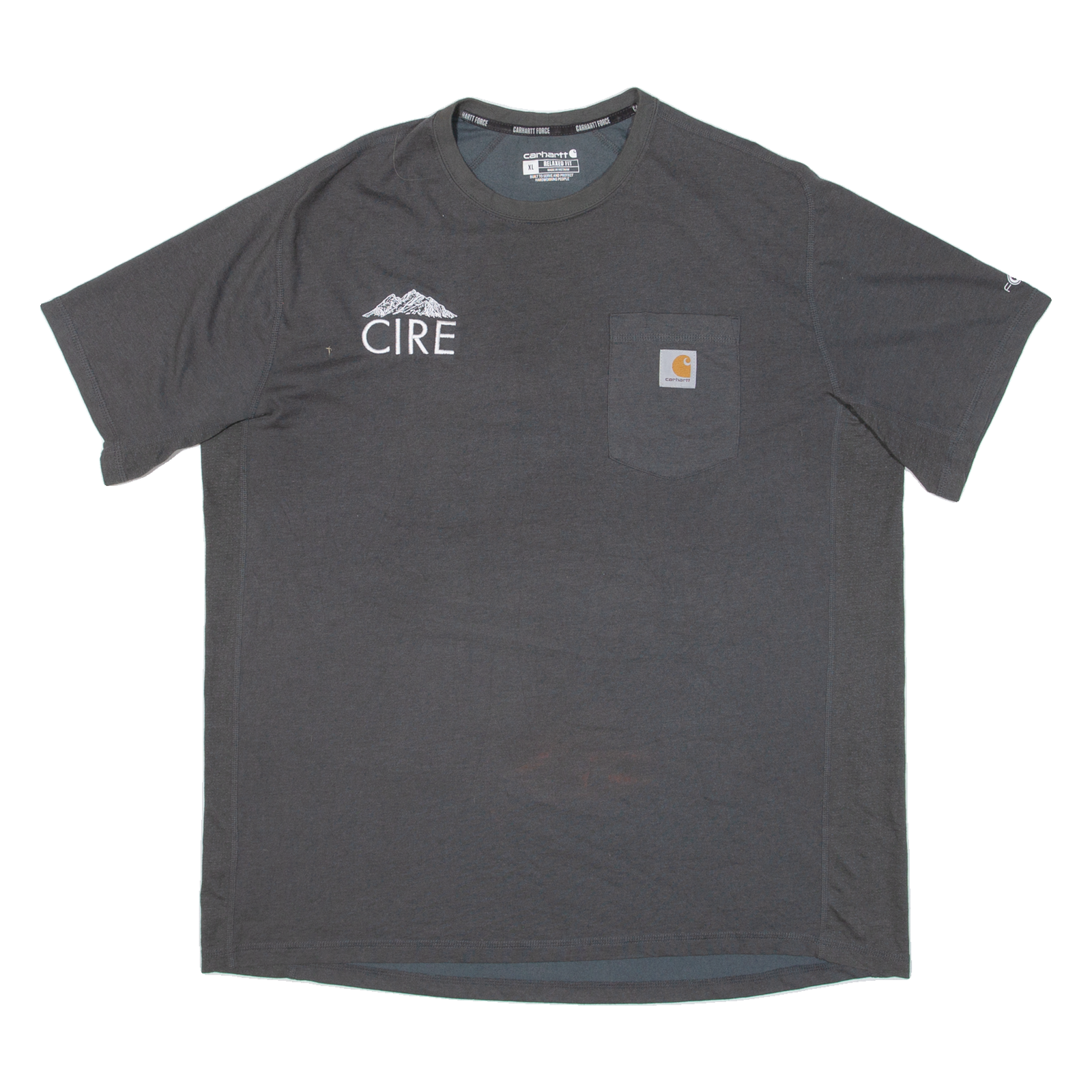 CARHARTT Relaxed Fit Mens T-Shirt Grey XL Refurbished - N/A refurbished available on Cerqular