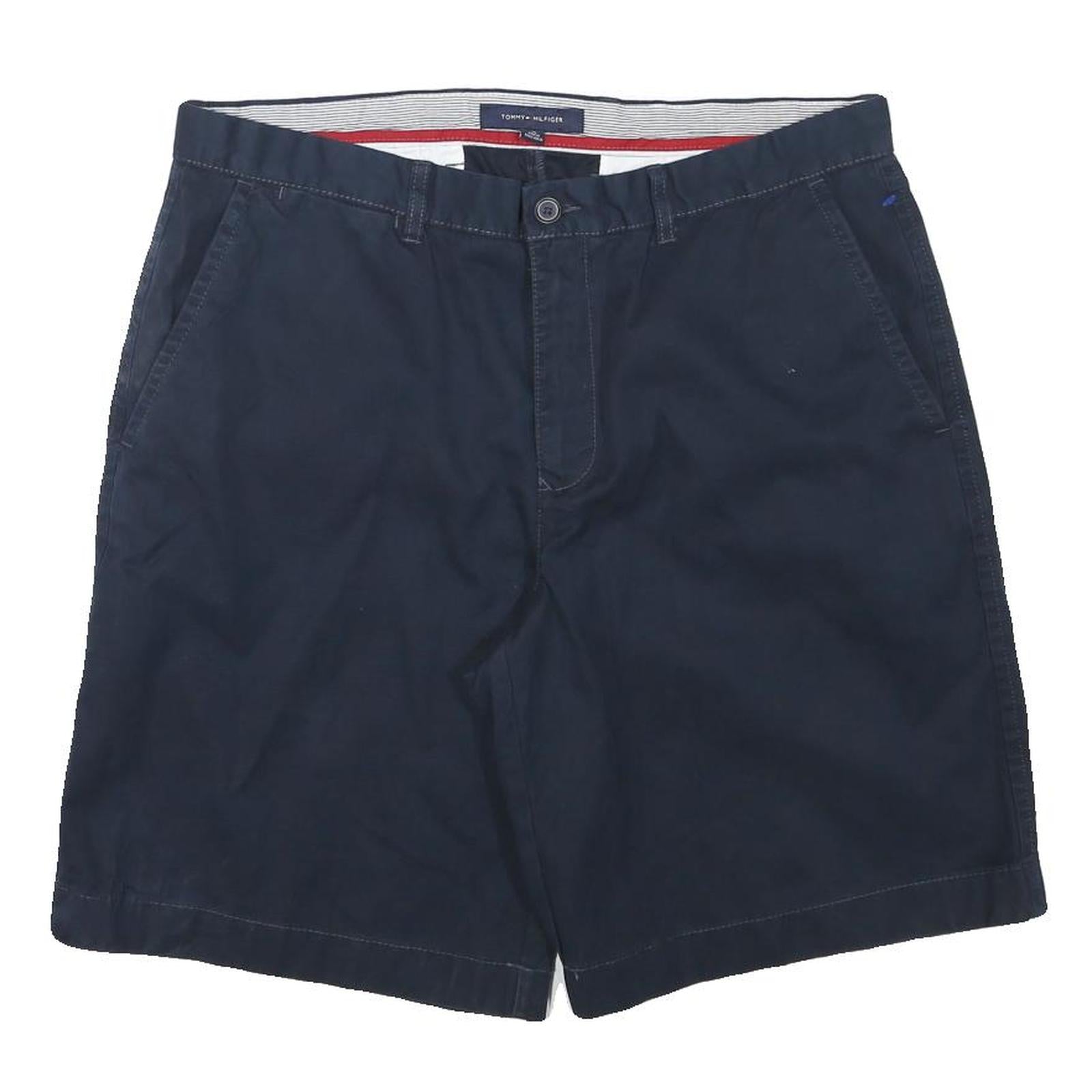 TOMMY HILFIGER Mens Shorts Navy Blue Casual XL W36 Cotton Blend Chino Refurbished - N/A refurbished available on Cerqular