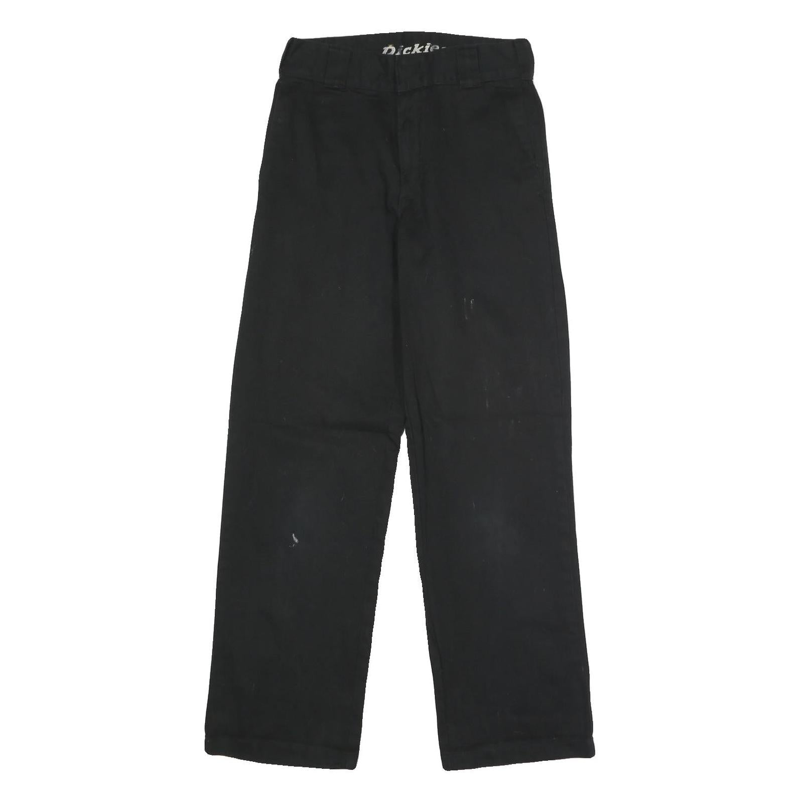DICKIES Womens Cotton Blend Black Regular Straight Trousers W28 L29 Casual Refurbished - N/A refurbished available on Cerqular