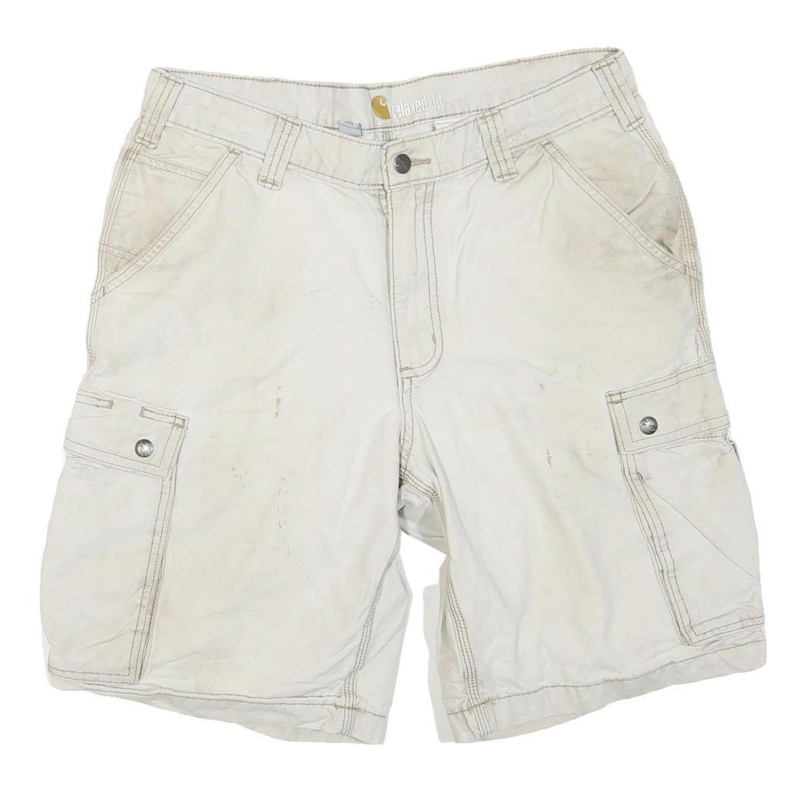Buy CARHARTT Mens Shorts Beige Cargo Relaxed Fit M W34 Workwear Pockets Refurbished - $32.49 CARHARTT Mens Shorts Beige Cargo Relaxed Fit M W34 Workwear Pockets Refurbished - N/A refurbished available on Cerqular