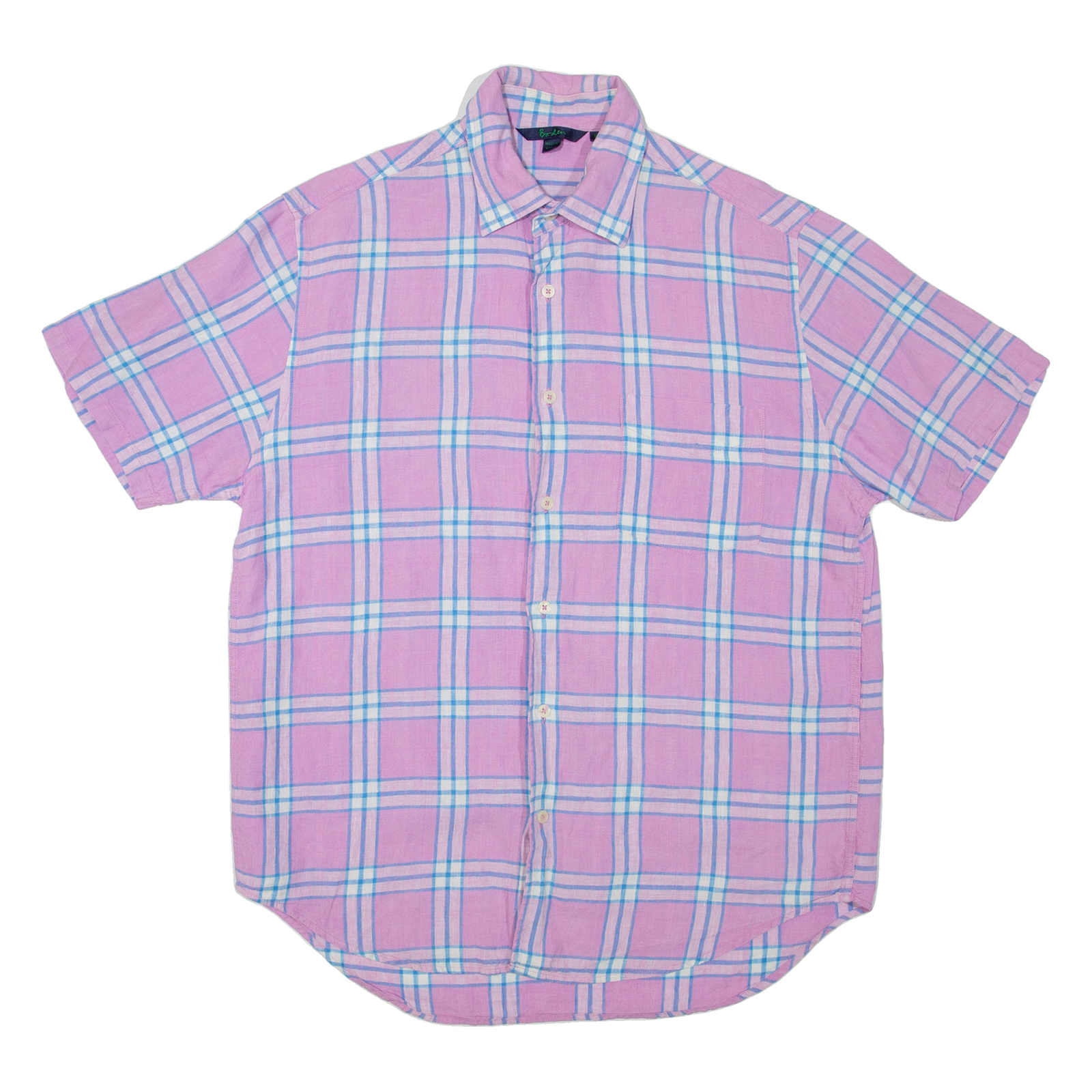 BODEN Mens Shirt Pink Check M Refurbished - N/A refurbished available on Cerqular