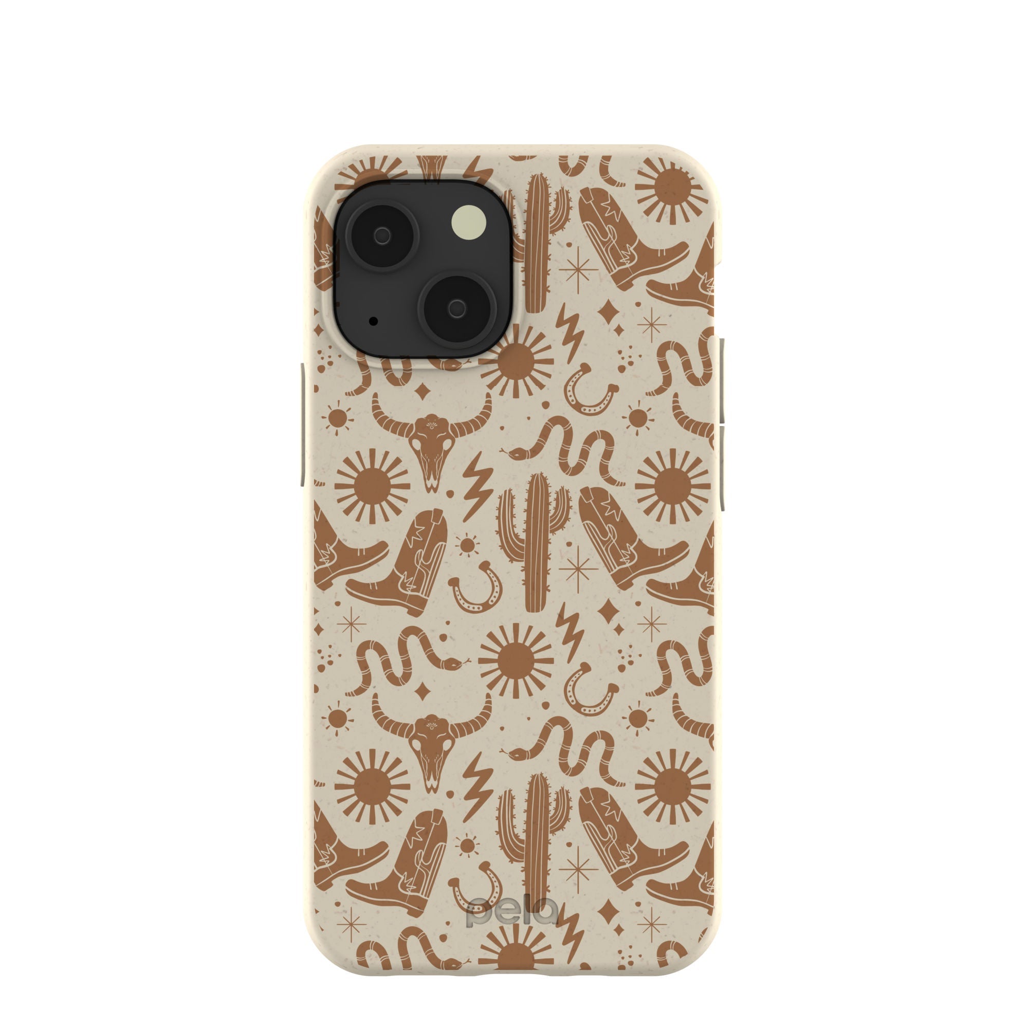 London Fog Wild West iPhone 13 Mini Case Refurbished - Pela Case refurbished available on Cerqular
