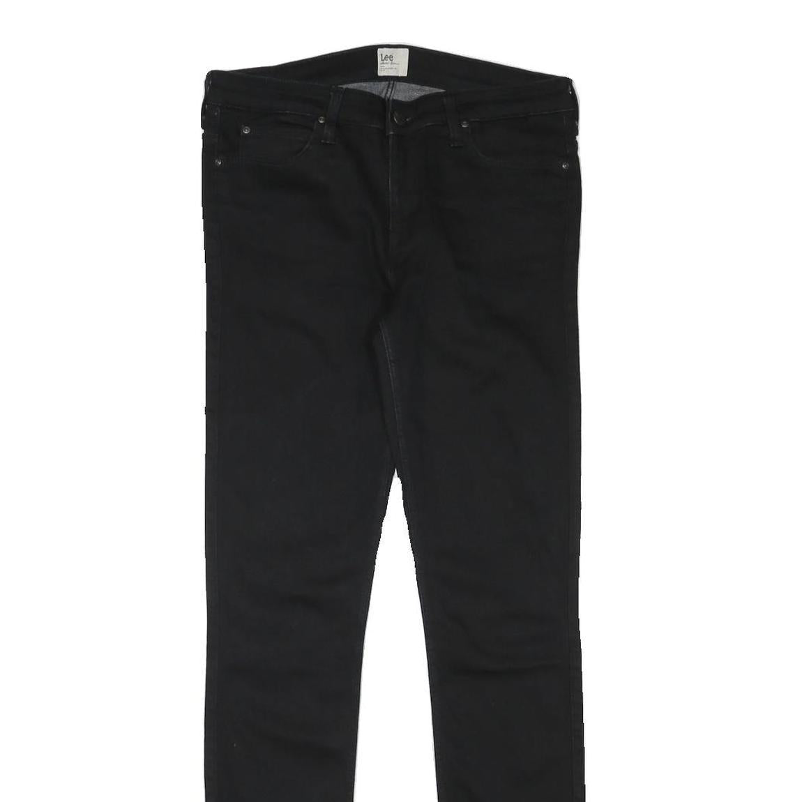 LEE Womens Black Slim Skinny Denim Jeans Cotton Blend W29 L31 Classic Zip Refurbished - N/A refurbished available on Cerqular