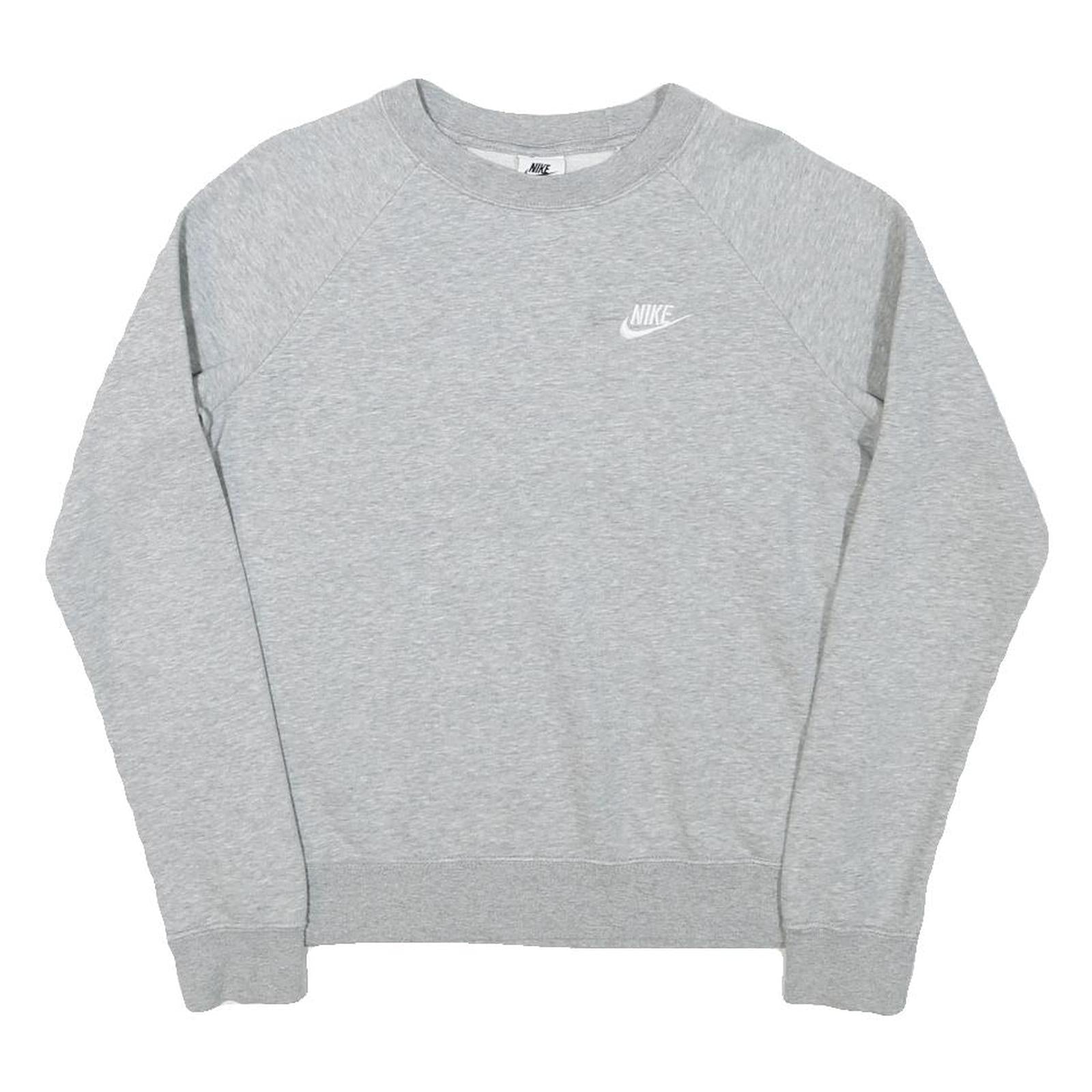 Buy NIKE Mens Grey Crew Neck S Sweatshirt Cotton Blend Sportswear Casual Pullover Refurbished - $41.59 NIKE Mens Grey Crew Neck S Sweatshirt Cotton Blend Sportswear Casual Pullover Refurbished - N/A refurbished available on Cerqular