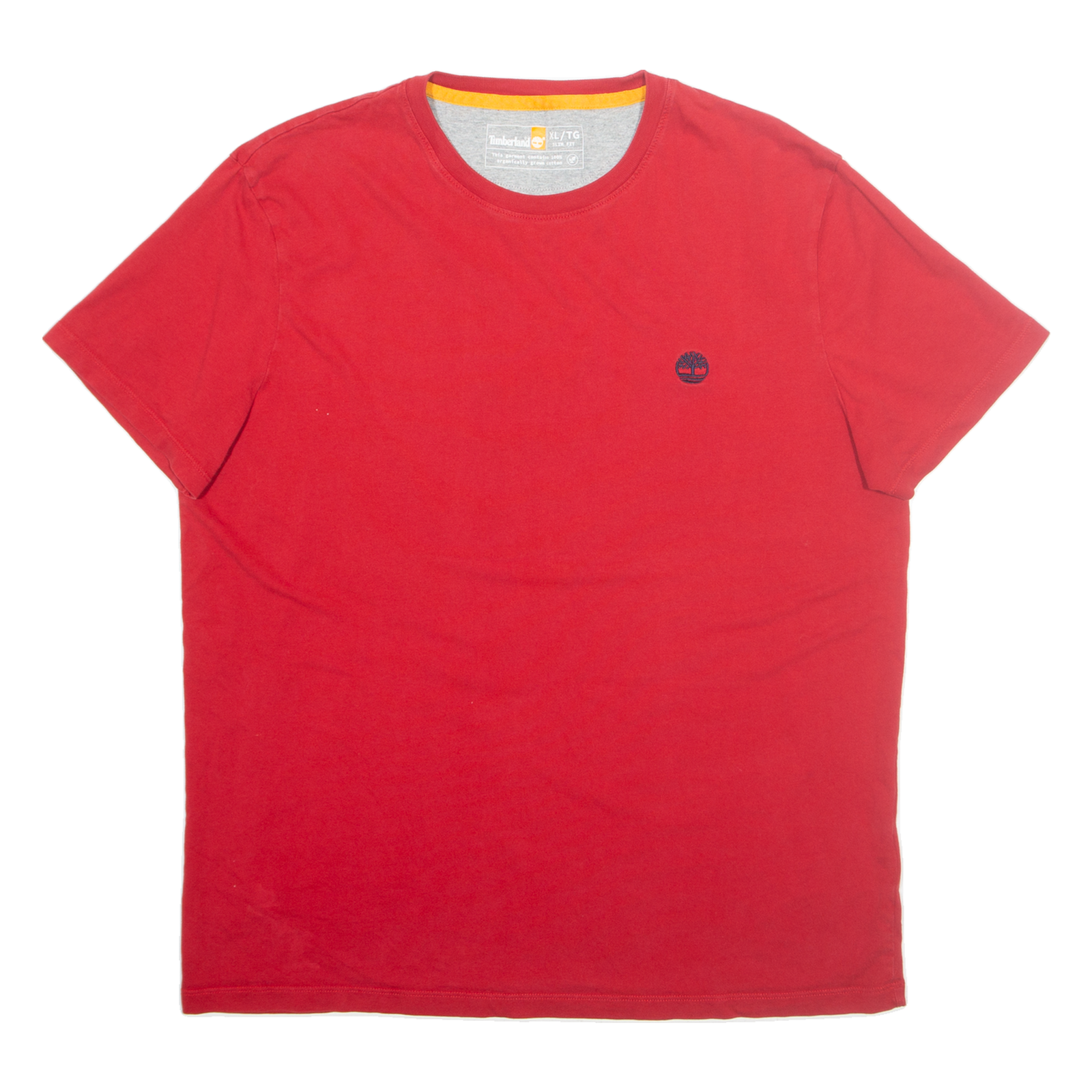 TIMBERLAND Slim Fit Mens T-Shirt Red XL Refurbished - N/A refurbished available on Cerqular