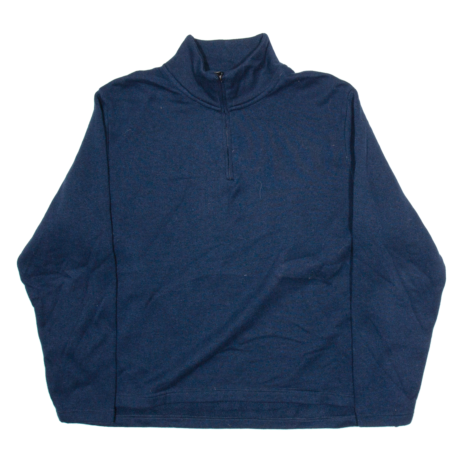 WRANGLER Mens Jumper Blue 1/4 Zip Tight Knit L Refurbished - N/A refurbished available on Cerqular