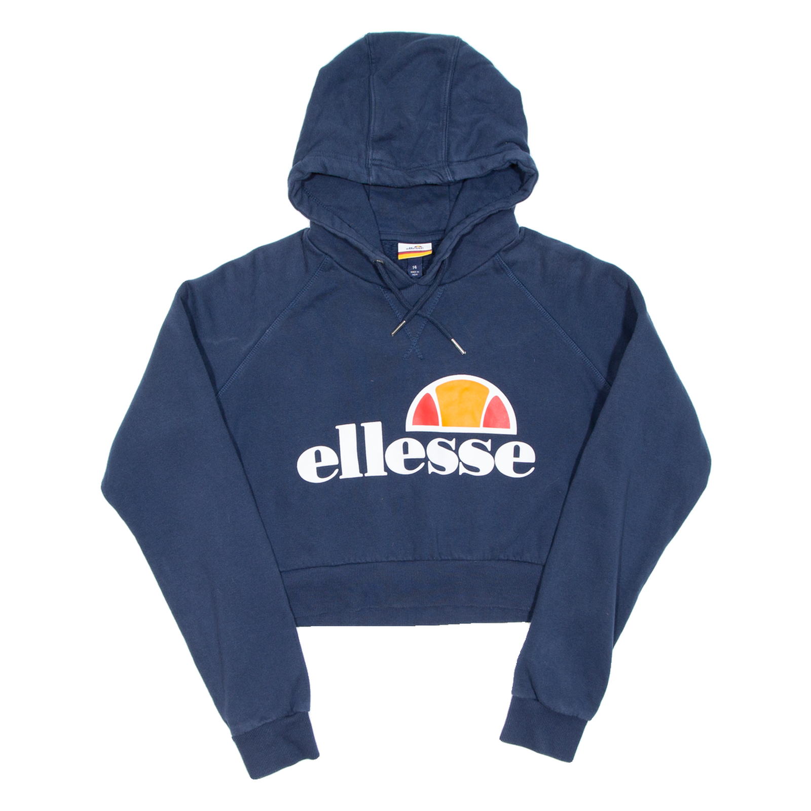 ELLESSE Cropped Womens Blue Hoodie UK 14 Refurbished - N/A refurbished available on Cerqular