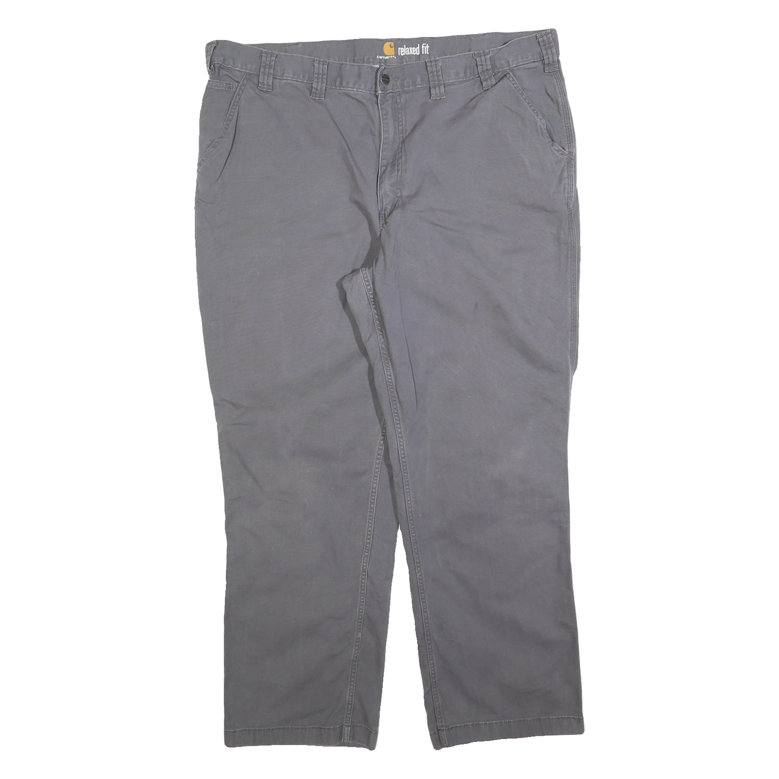 Buy CARHARTT Mens Cotton Blend Grey Relaxed Fit Straight Leg Trousers W44 L32 Refurbished - $62.39 CARHARTT Mens Cotton Blend Grey Relaxed Fit Straight Leg Trousers W44 L32 Refurbished - N/A refurbished available on Cerqular