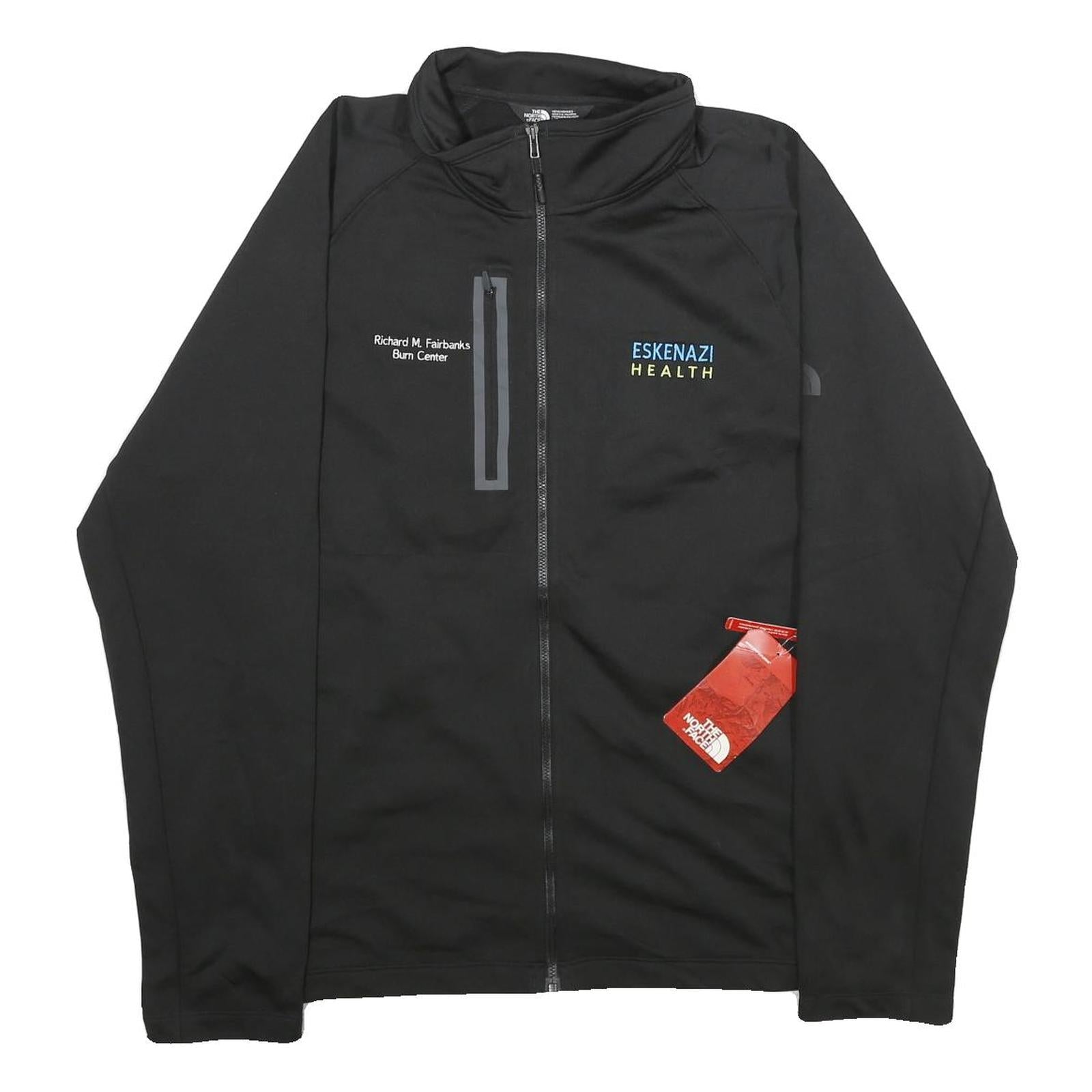 THE NORTH FACE Mens Black Jacket L Polyester Zip Plain Outdoors Casual Refurbished - N/A refurbished available on Cerqular