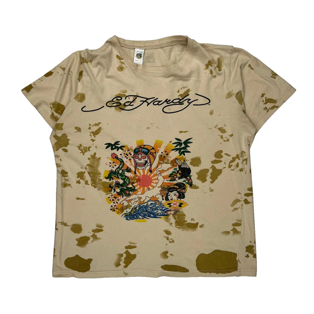 Buy Tattoo-Inspired Design Ed Hardy T-Shirt - XL Multicoloured Cotton Refurbished - $73.69 Tattoo-Inspired Design Ed Hardy T-Shirt - XL Multicoloured Cotton Refurbished - Thrifted (note: this is a term often used to describe second- refurbished available on Cerqular
