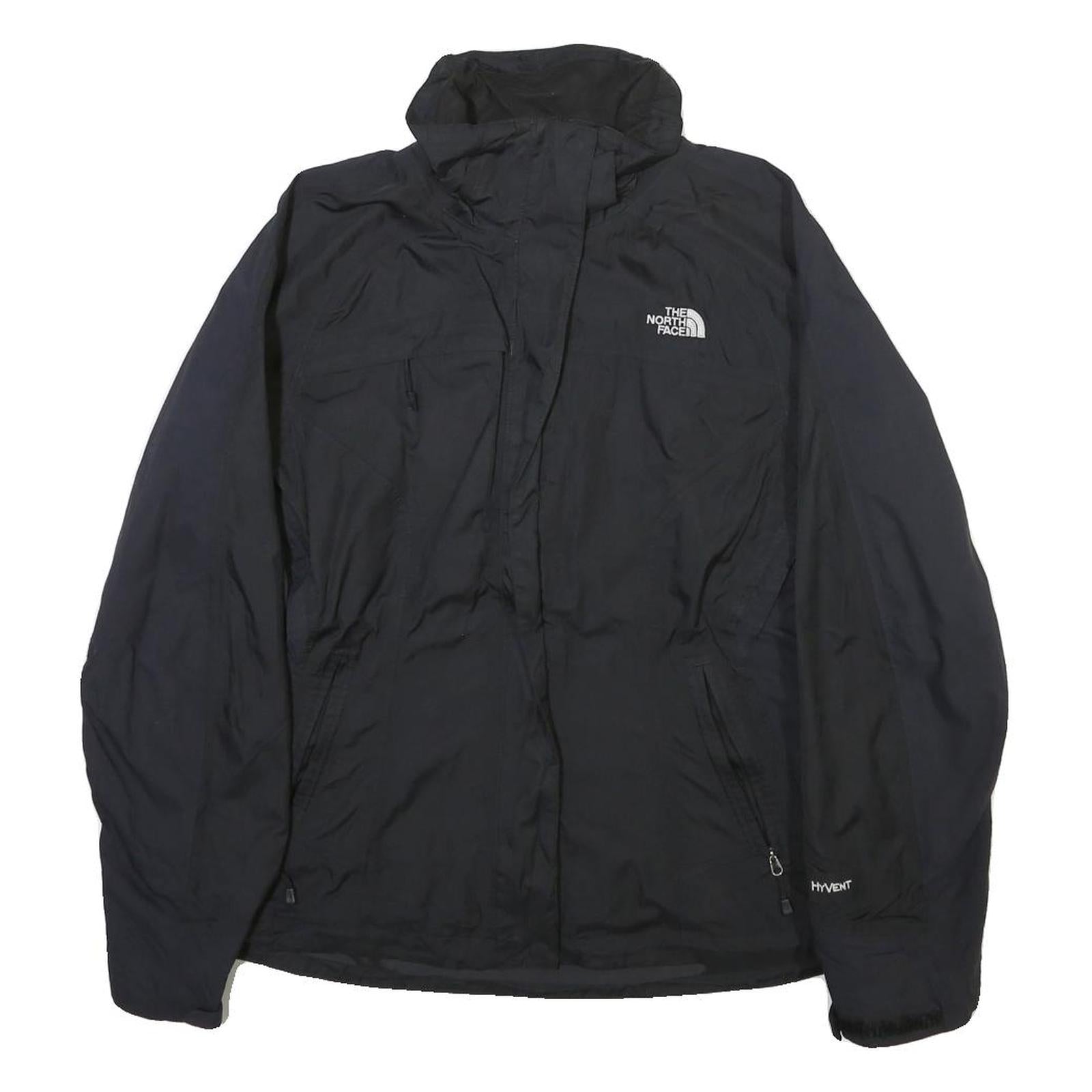 THE NORTH FACE Womens Black Outdoor Jacket M Polyester Blend Zip Weatherproof Refurbished - N/A refurbished available on Cerqular