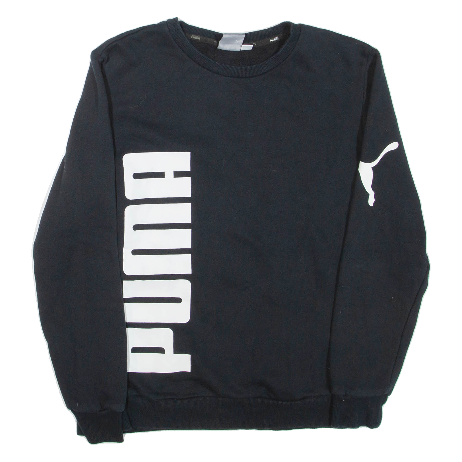 PUMA Mens Sweatshirt Black Crew Neck S Refurbished - N/A refurbished available on Cerqular