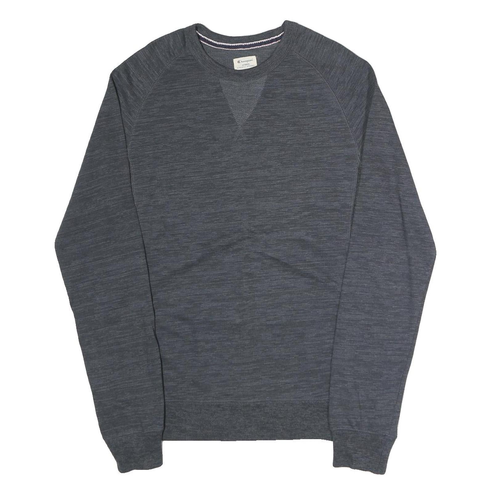 CHAMPION Mens Grey Crew Neck M Cotton Blend Pullover Sweatshirt Casual Refurbished - N/A refurbished available on Cerqular