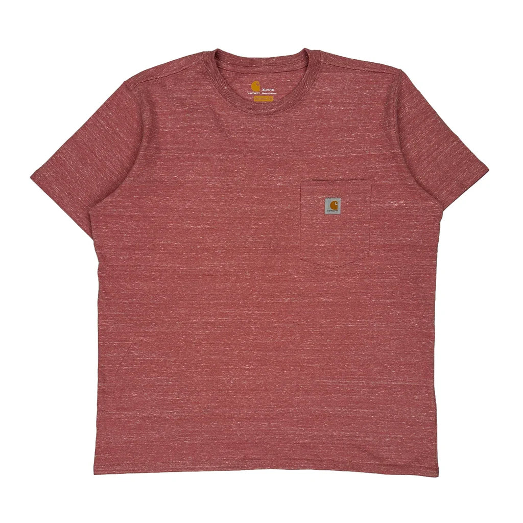 Buy Carhartt T-Shirt - XL Red Cotton Refurbished - $20.62 Carhartt T-Shirt - XL Red Cotton Refurbished - Thrifted (note: this is a term often used to describe second- refurbished available on Cerqular