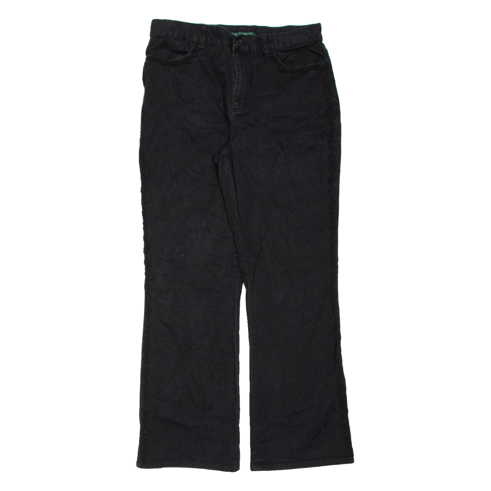LAUREN RALPH LAUREN Womens Jeans Black Regular Bootcut W30 L30 Refurbished - N/A refurbished available on Cerqular