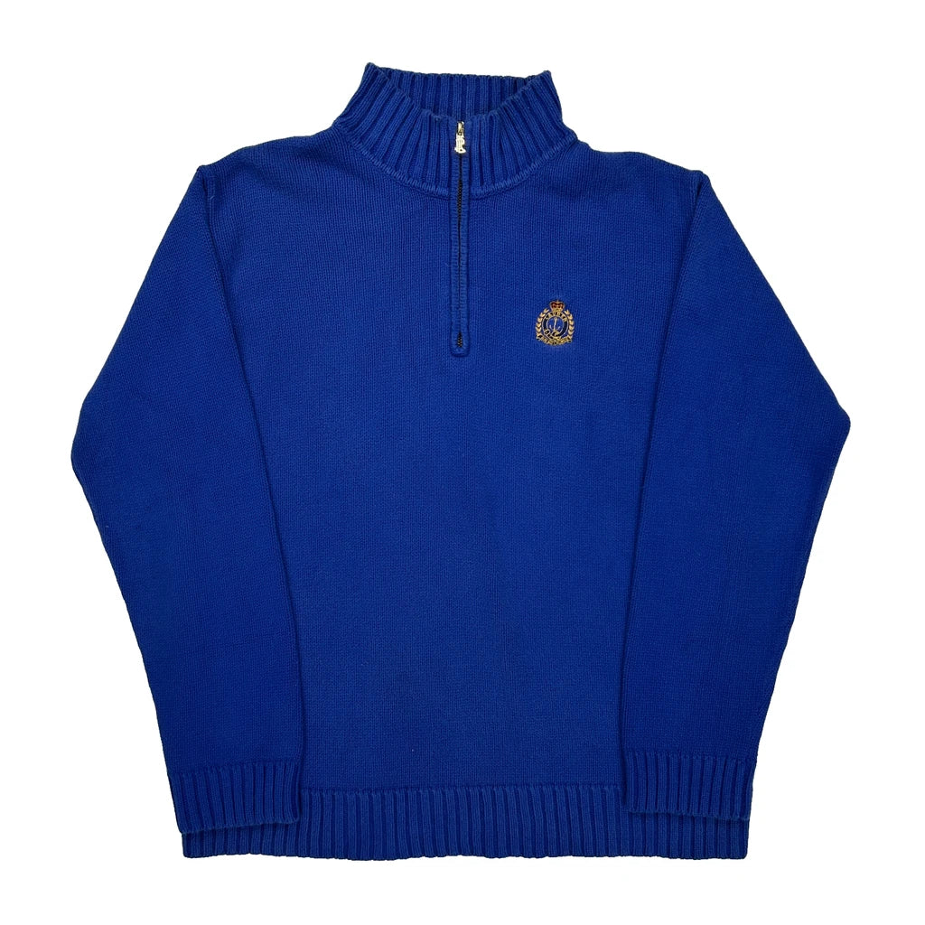 Buy Ralph Lauren Petite 1/4 Zip - Medium Blue Cotton Refurbished - $60.29 Ralph Lauren Petite 1/4 Zip - Medium Blue Cotton Refurbished - Thrifted (note: this is a term often used to describe second- refurbished available on Cerqular