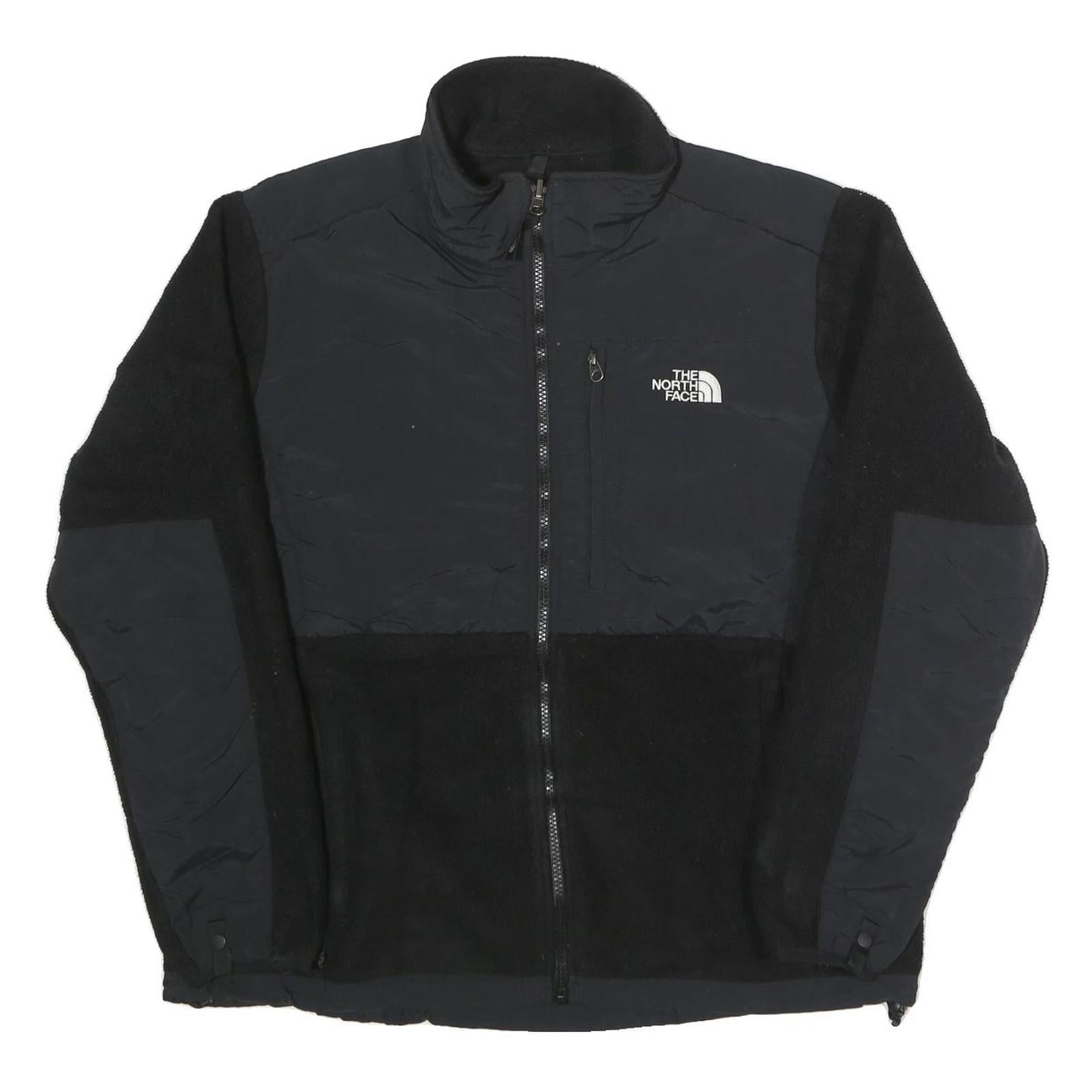 THE NORTH FACE Womens Black & Navy Zip Jacket XL Polyester Blend Fleece Outdoor Refurbished - N/A refurbished available on Cerqular