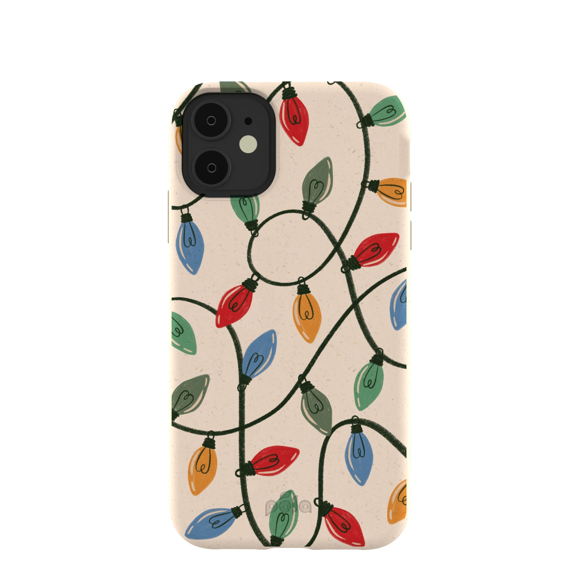 Seashell Holiday Lights iPhone 11 Case Refurbished - Pela Case refurbished available on Cerqular