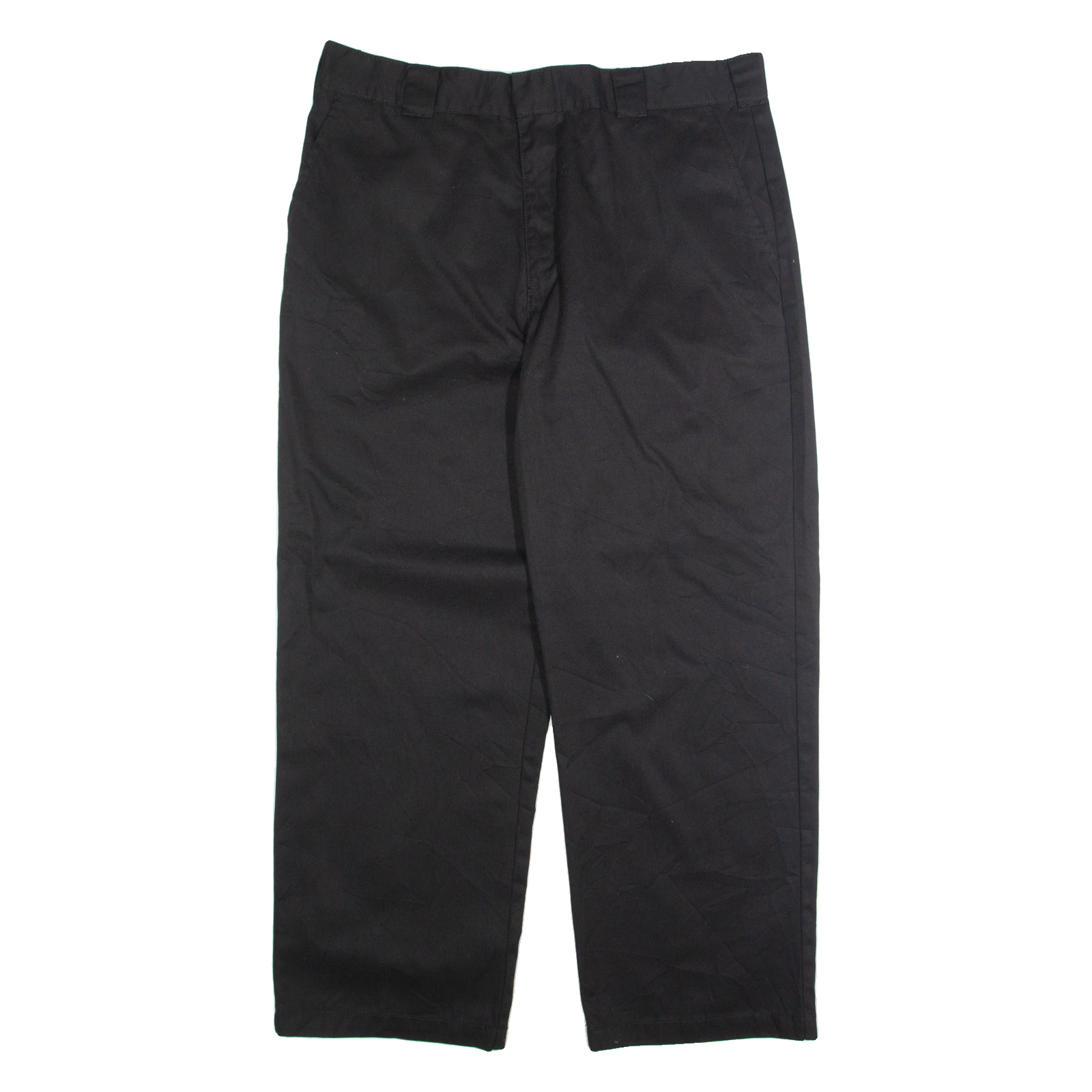 DICKIES Chino Mens Trousers Black Regular Straight W40 L30 Refurbished - N/A refurbished available on Cerqular