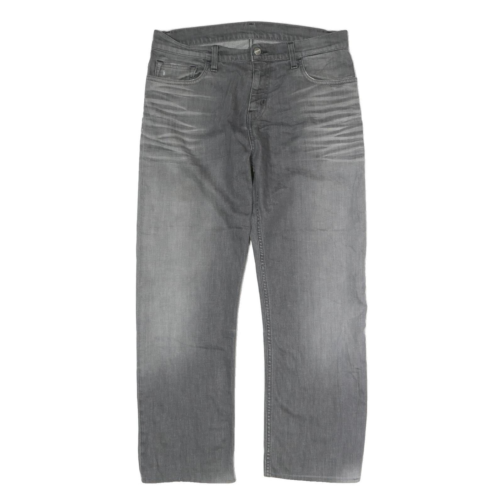 Buy CARHARTT Mens Grey Regular Fit Straight Cotton Jeans W36 L27 Button Closure Refurbished - $49.39 CARHARTT Mens Grey Regular Fit Straight Cotton Jeans W36 L27 Button Closure Refurbished - N/A refurbished available on Cerqular