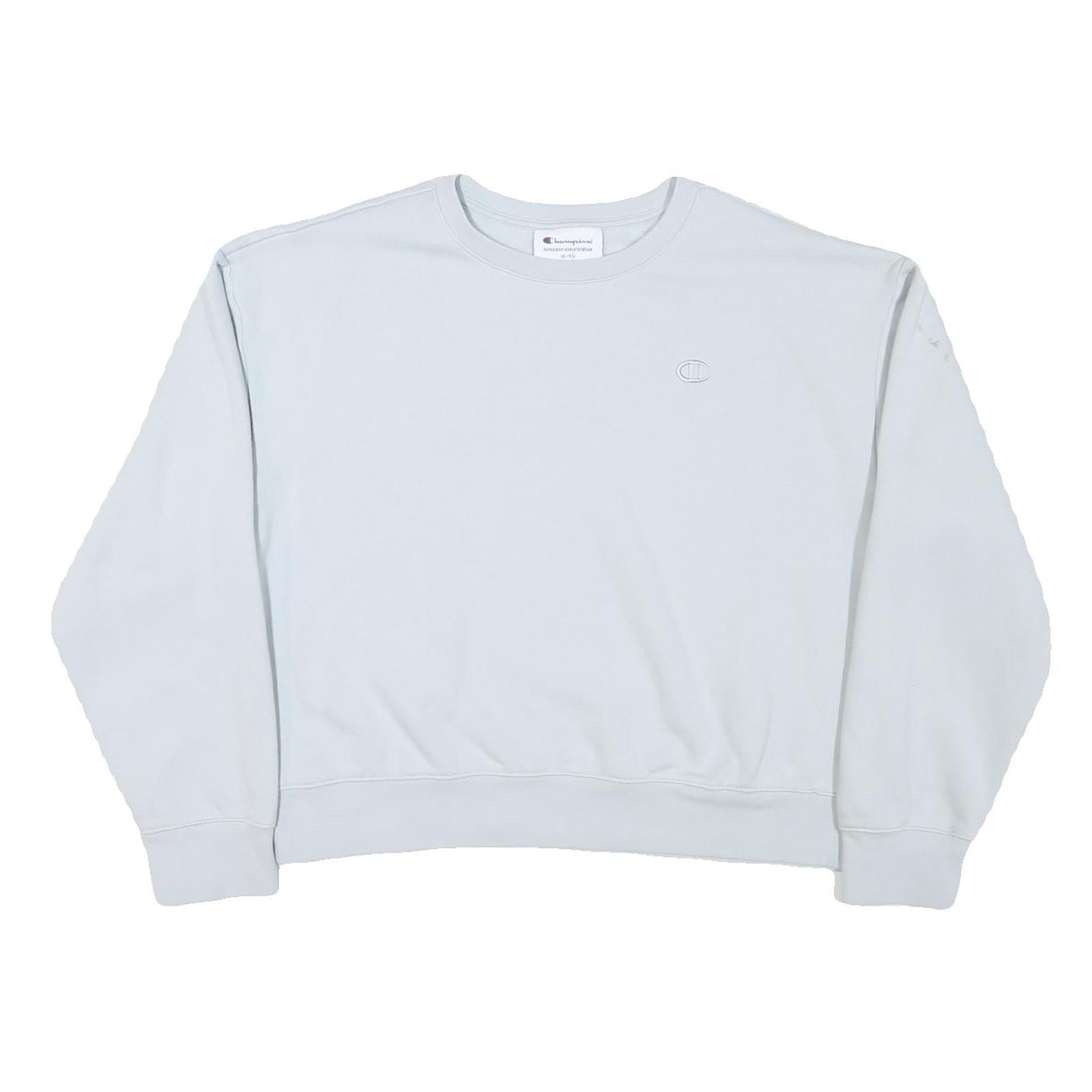 Buy CHAMPION Womens White Crew Neck XL Cotton Blend Sweatshirt Casual Pullover Refurbished - $33.79 CHAMPION Womens White Crew Neck XL Cotton Blend Sweatshirt Casual Pullover Refurbished - N/A refurbished available on Cerqular