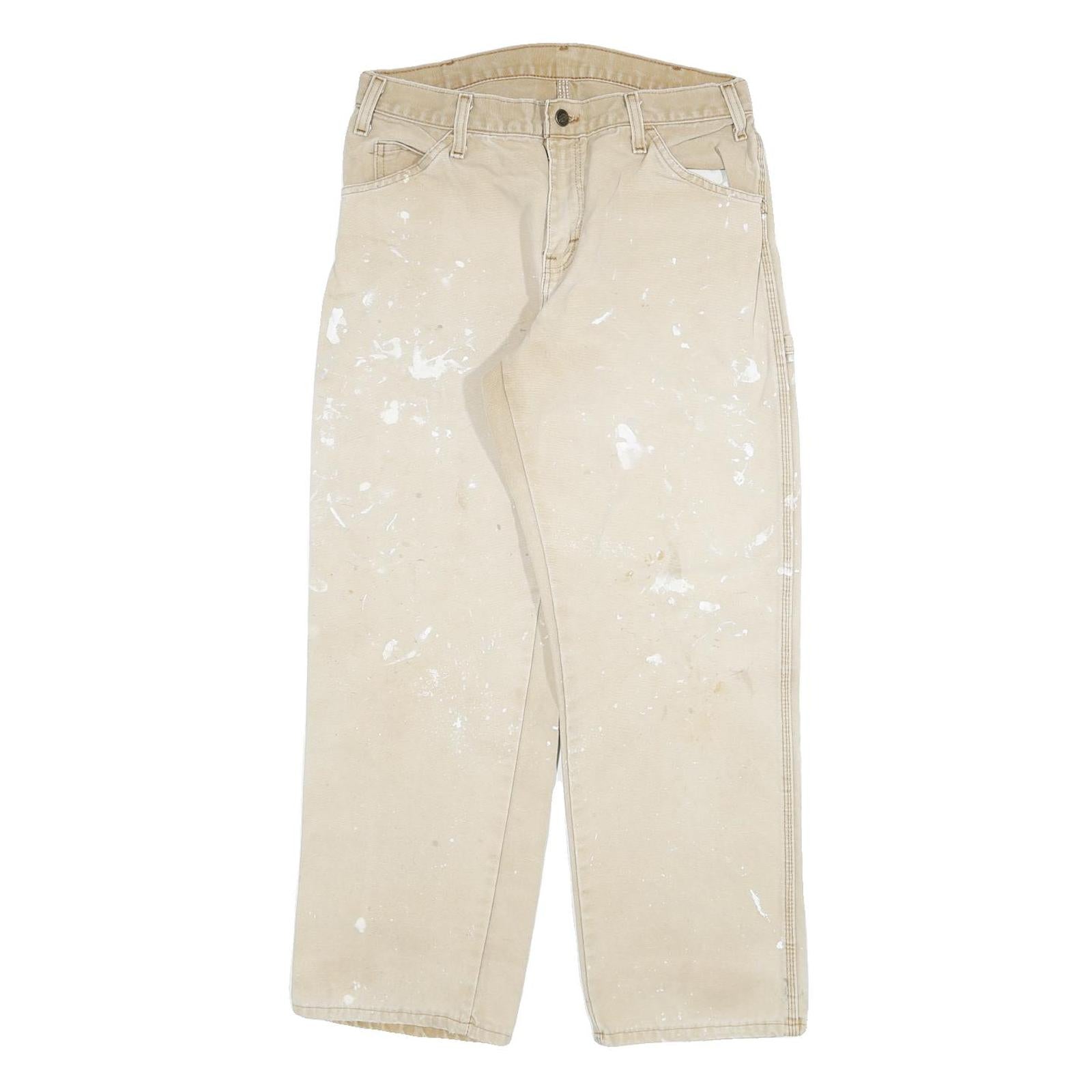 Buy DICKIES Mens Jeans Beige Regular Straight Denim W30 L27 Workwear Utility Zip Refurbished - $31.19 DICKIES Mens Jeans Beige Regular Straight Denim W30 L27 Workwear Utility Zip Refurbished - N/A refurbished available on Cerqular