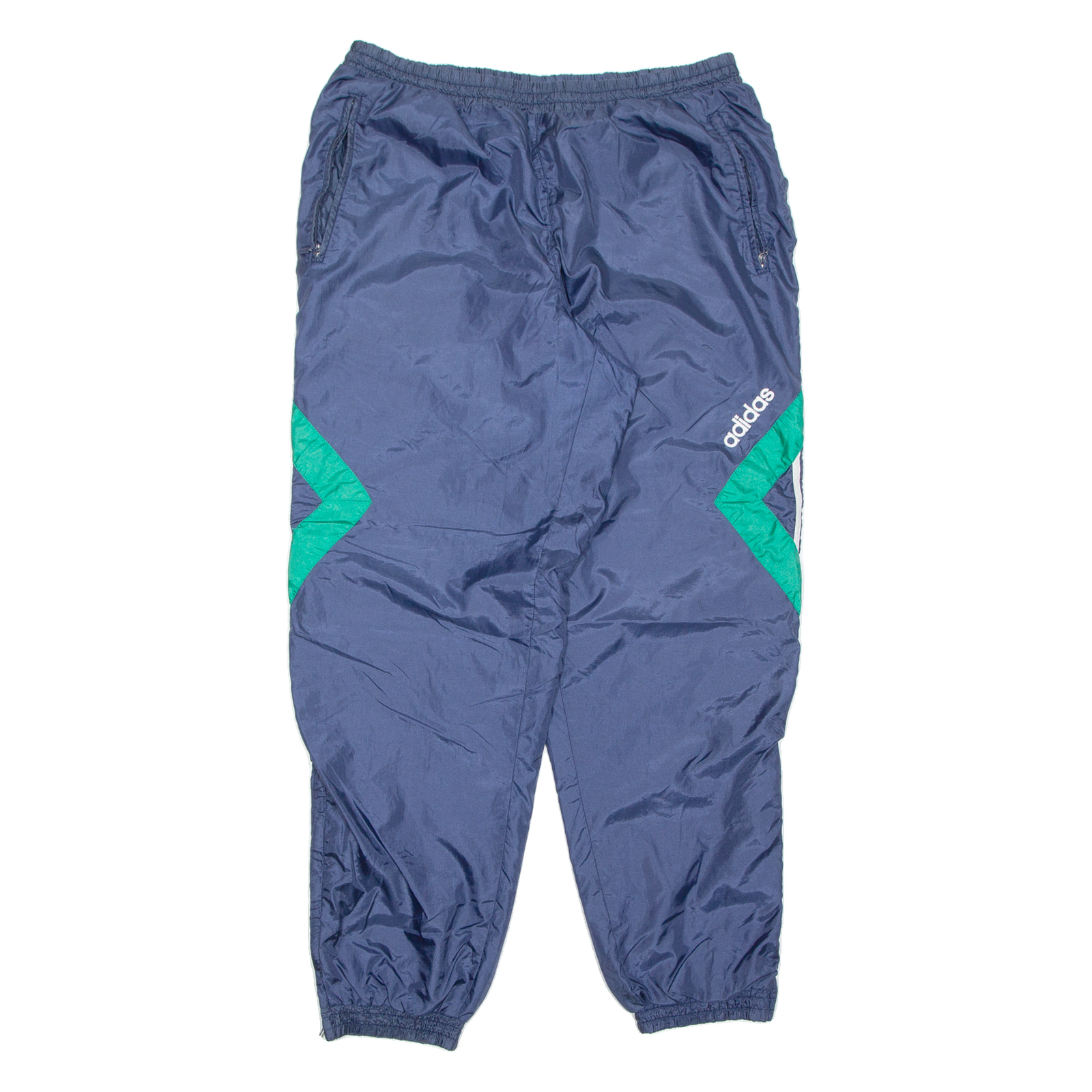 ADIDAS Womens Track Pants Blue Tapered L W31 L31 Refurbished - N/A refurbished available on Cerqular