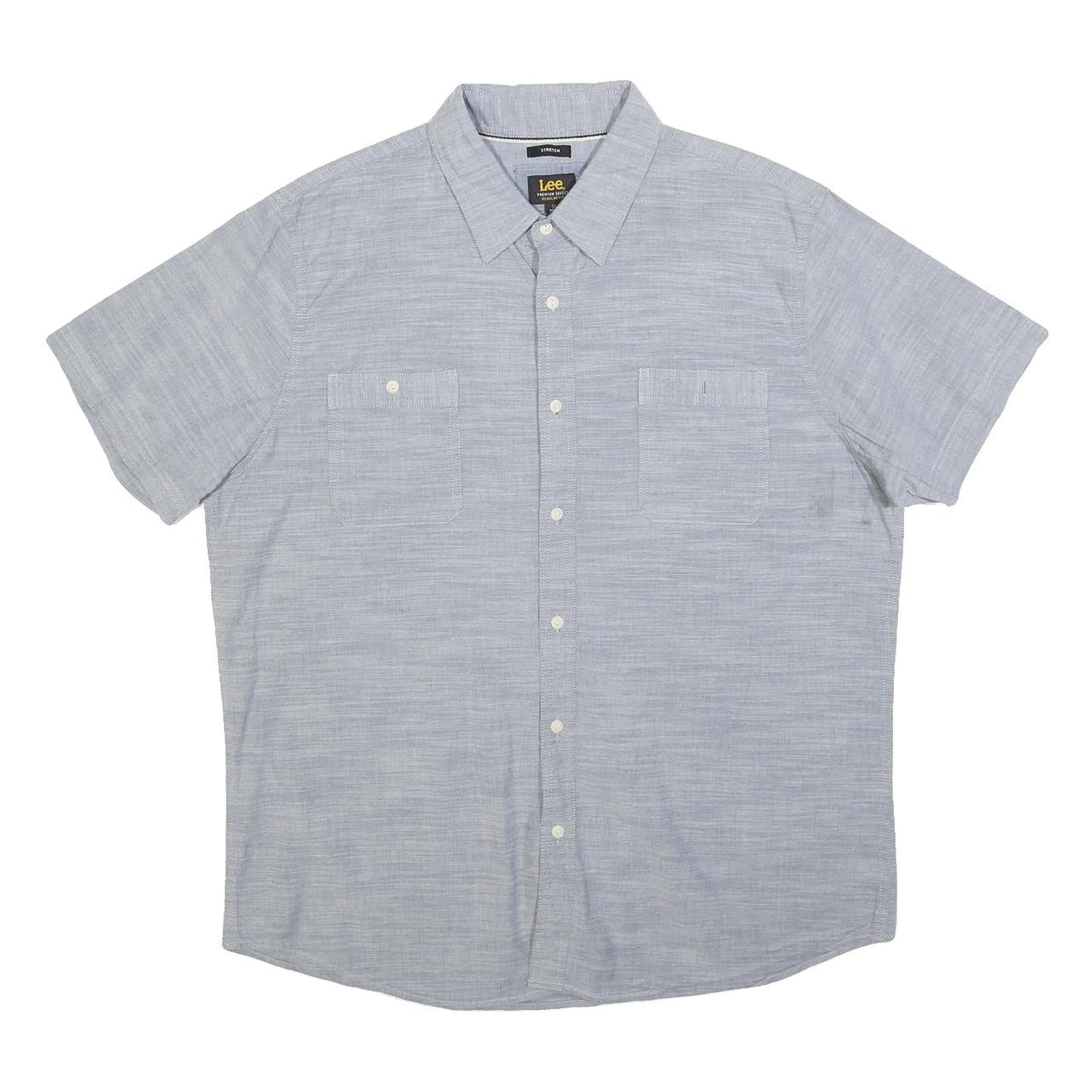 Buy LEE Mens Blue Cotton Blend Shirt XL Casual Summer Short Sleeve Pocket Refurbished - $27.29 LEE Mens Blue Cotton Blend Shirt XL Casual Summer Short Sleeve Pocket Refurbished - N/A refurbished available on Cerqular