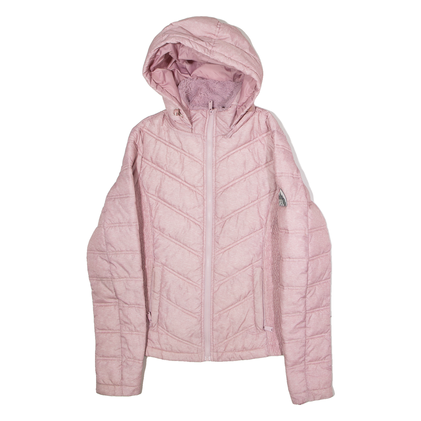 DIESEL Womens Puffer Jacket Pink Hooded XS Refurbished - N/A refurbished available on Cerqular
