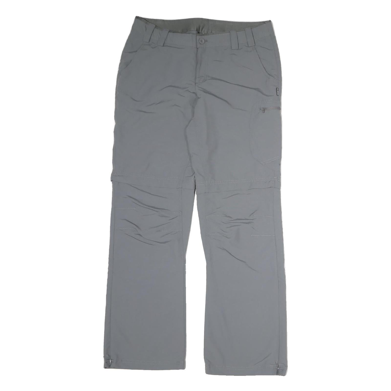 K-WAY Mens Cotton Grey Regular Straight Trousers W36 L31 Zip Closure Comfortable Refurbished - N/A refurbished available on Cerqular