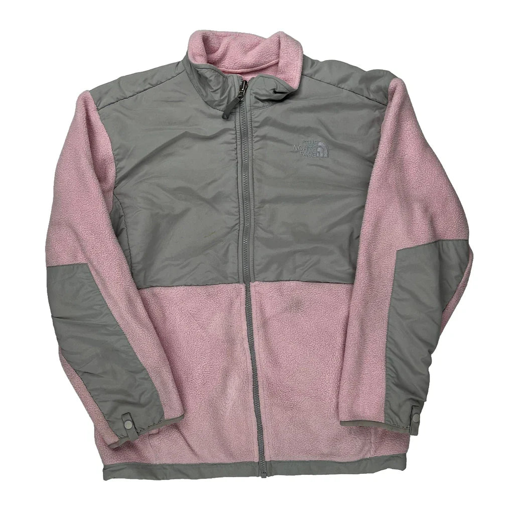 The North Face Fleece Jacket - XL Grey Polyester Refurbished - Thrifted (note: this is a term often used to describe second- refurbished available on Cerqular