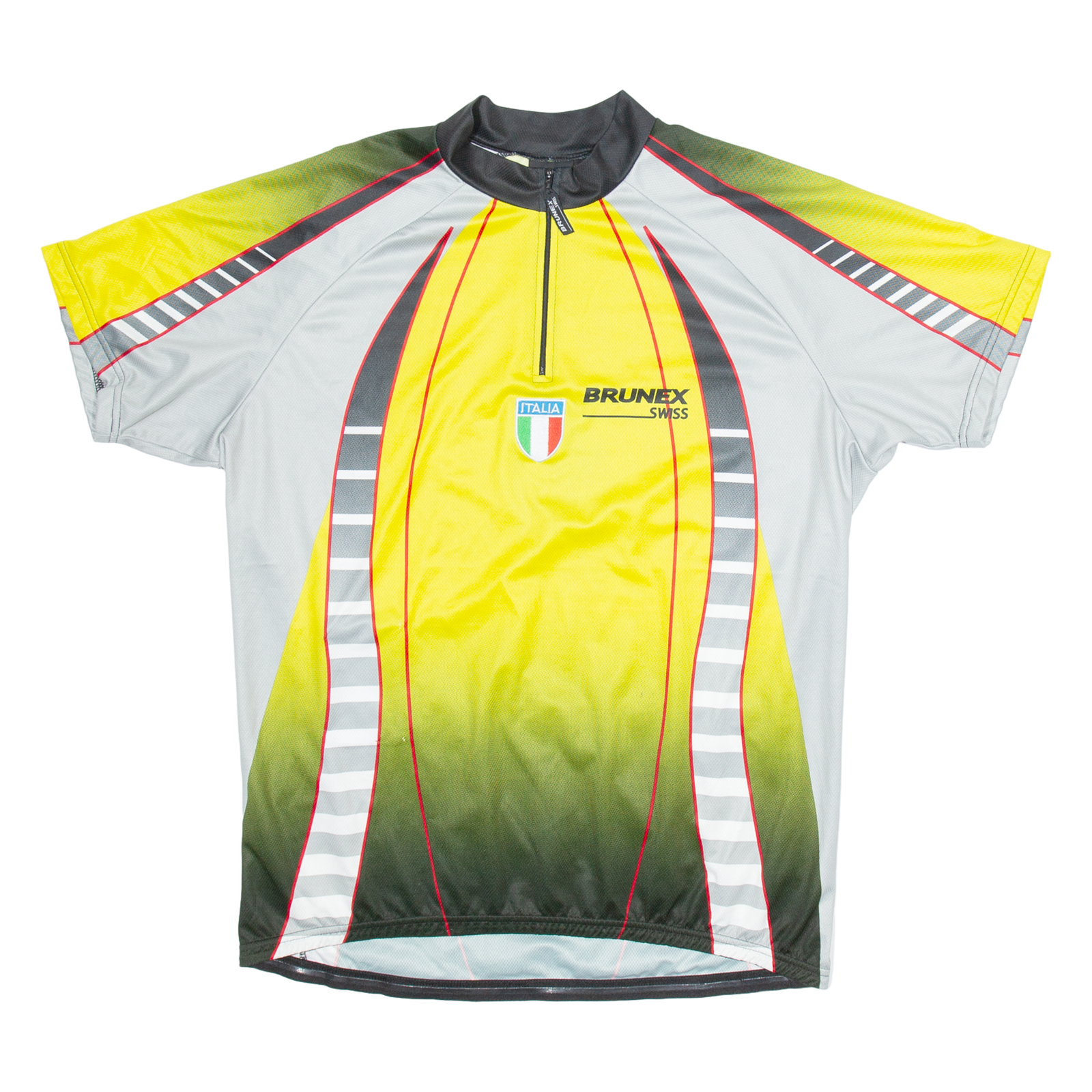 BRUNEX Cycling Italia Mens Jersey Yellow 1/4 Zip 2XL Refurbished - N/A refurbished available on Cerqular