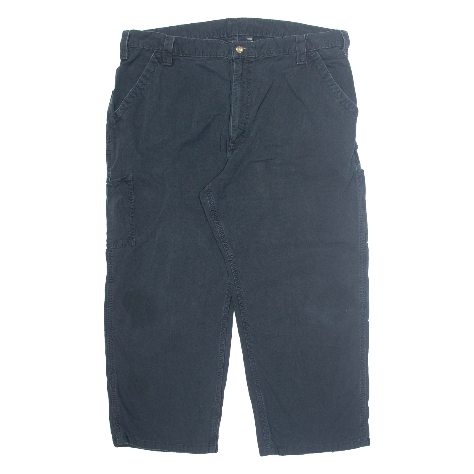 CARHARTT Cargo Mens Trousers Grey Regular Straight W42 L26 Refurbished - N/A refurbished available on Cerqular