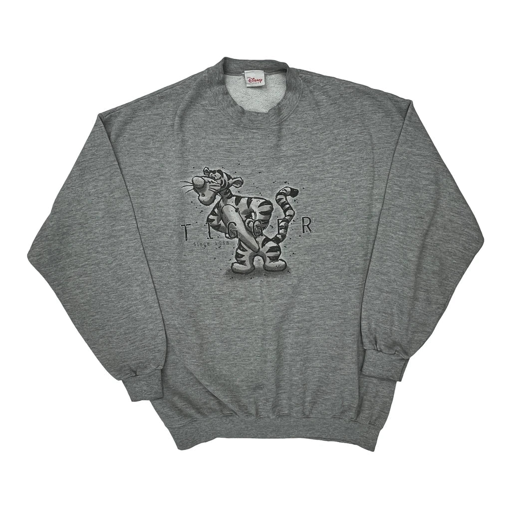 Buy Disney Cartoon Sweatshirt - XL Grey Cotton Refurbished - $66.99 Disney Cartoon Sweatshirt - XL Grey Cotton Refurbished - Thrifted (note: this is a term often used to describe second- refurbished available on Cerqular