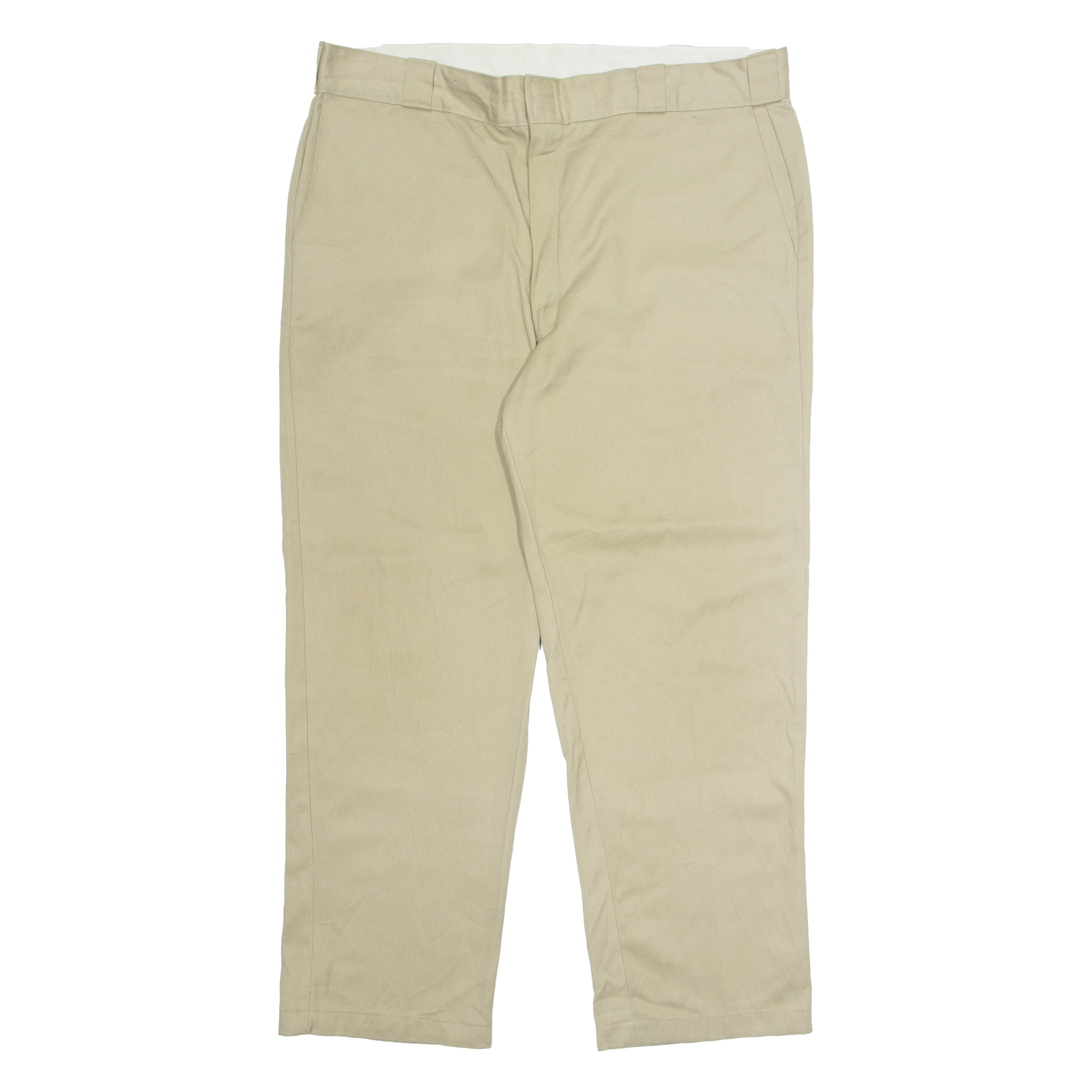 DICKIES Chino Mens Trousers Beige Loose Straight W40 L30 Refurbished - N/A refurbished available on Cerqular
